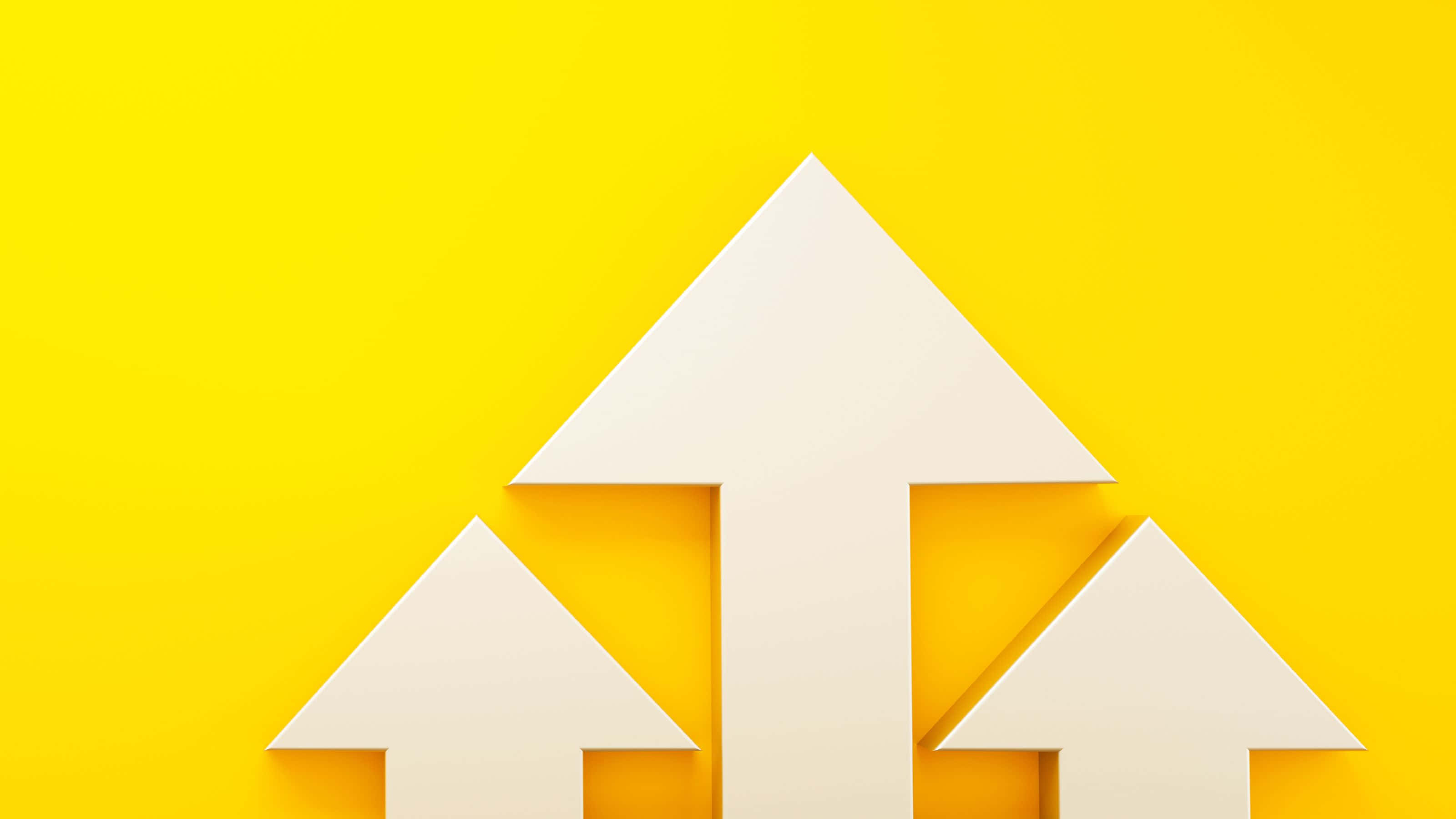 3200x1800, white upward arrows, 3d style, 2K Desktop Wallpaper