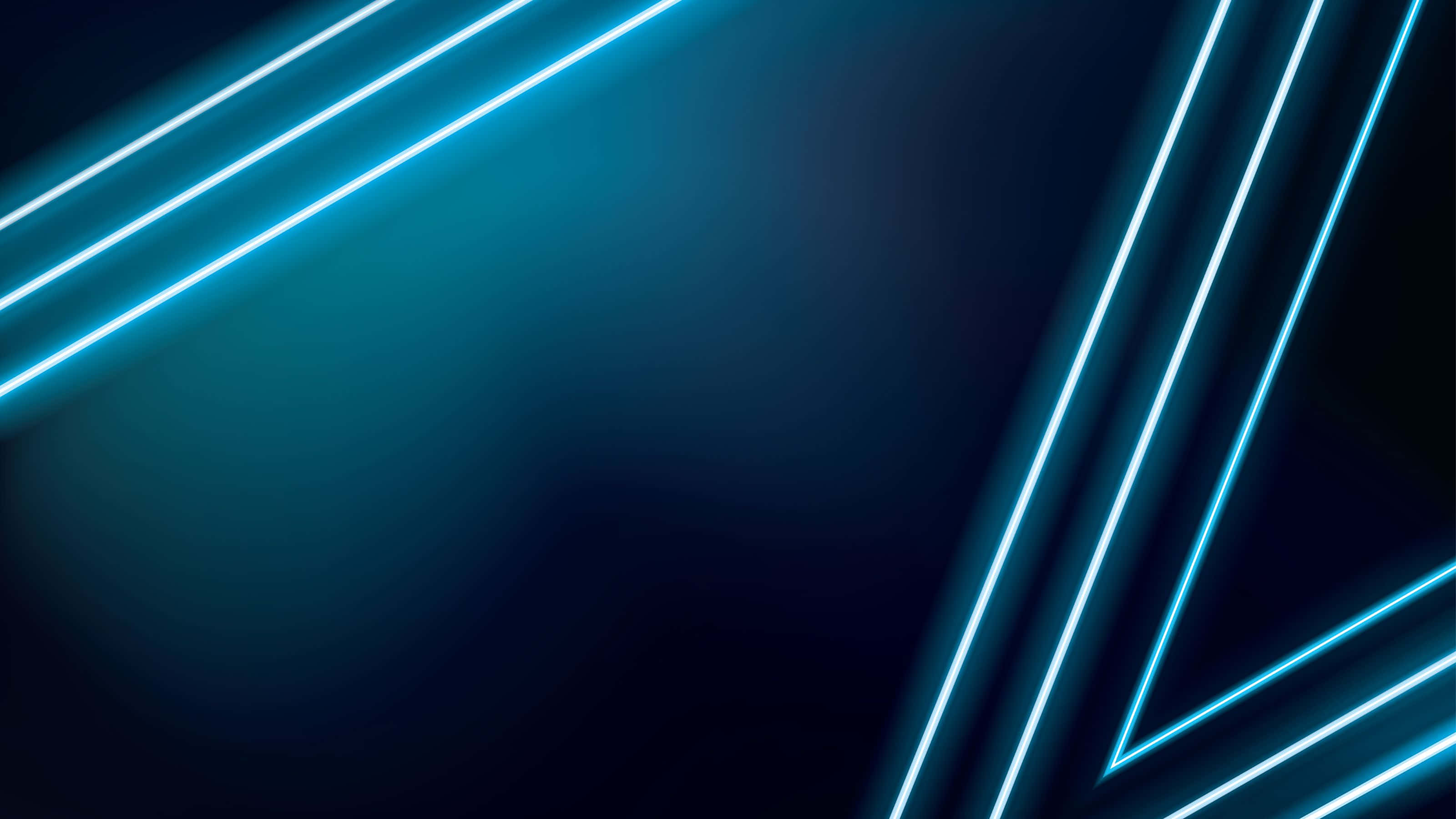 cyan neon lines, deep blue gradient background, futuristic digital ambiance, 2K Desktop Wallpaper
