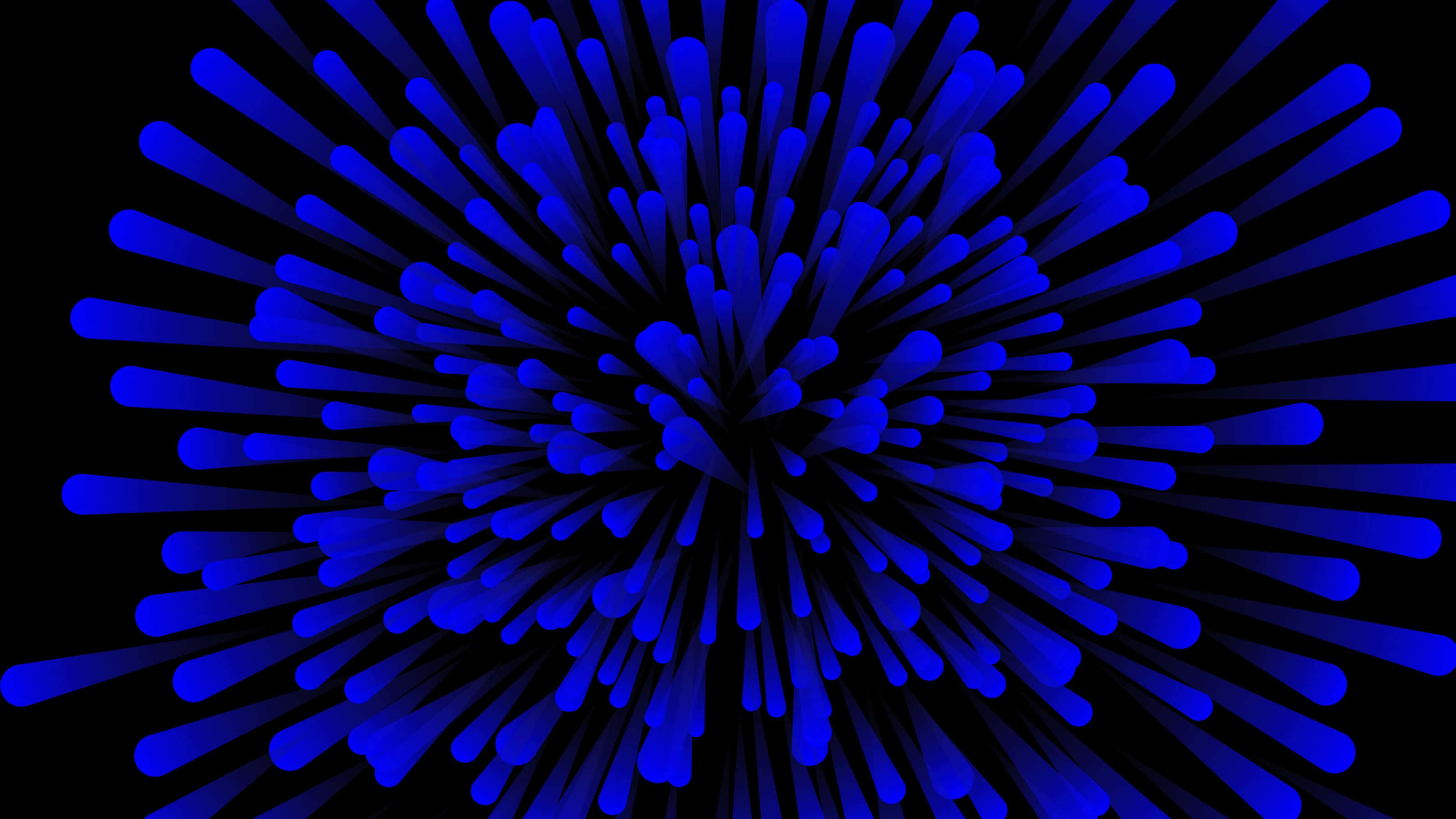 3200x1800, vibrant blue, abstract spikes, 2K Desktop Wallpaper