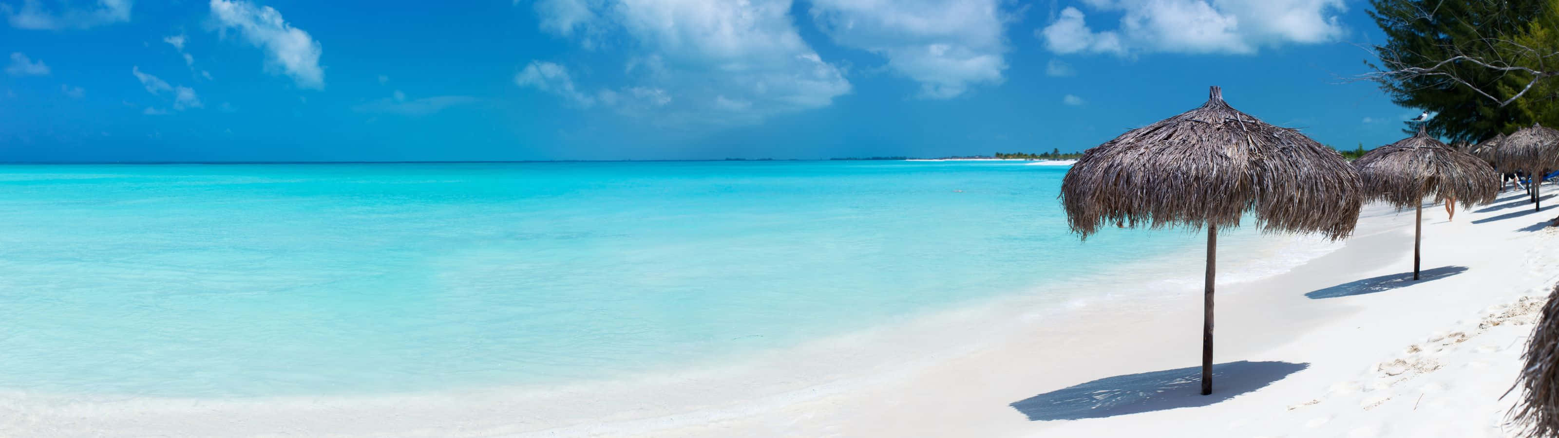 tropical beach, turquoise waters, white sand, 2K Desktop Wallpaper
