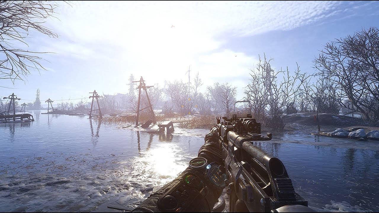Metro Exodus, rifle, frozen wasteland, HD Desktop Wallpaper