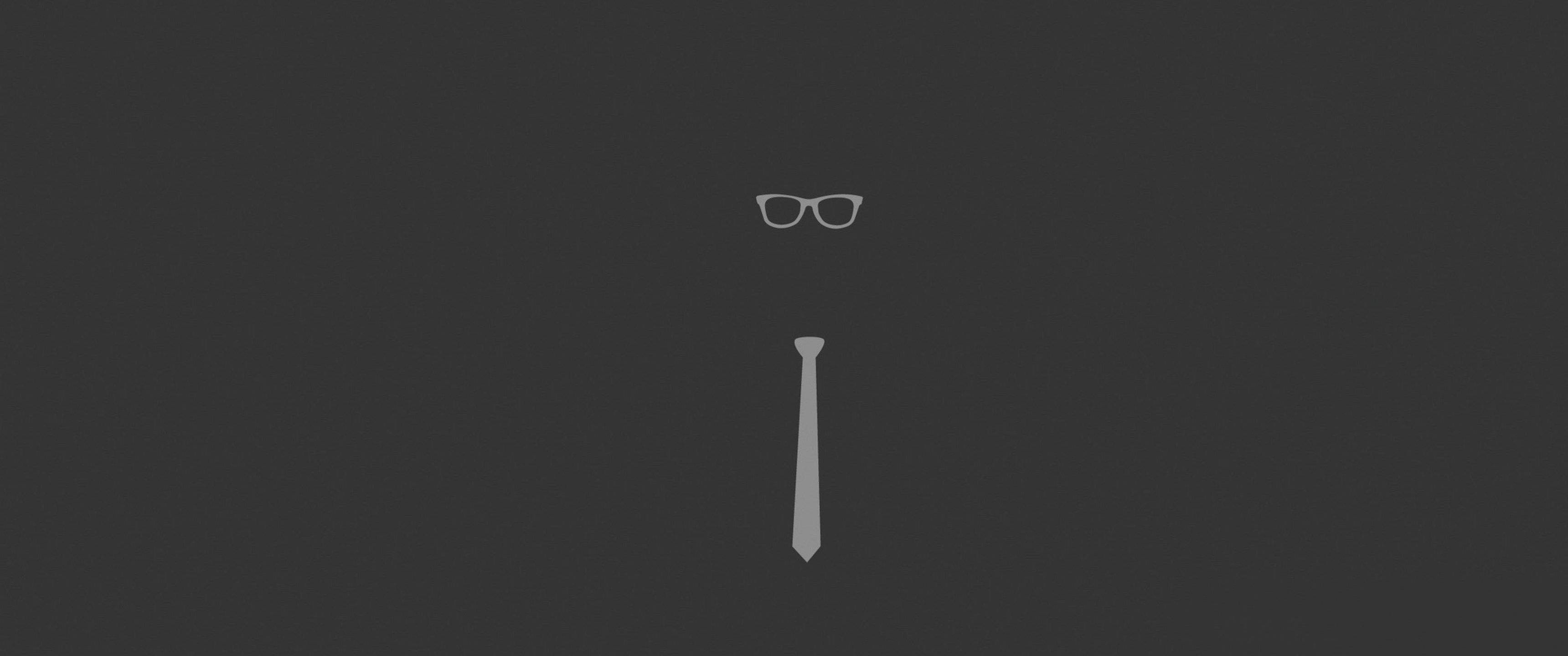 3440x1440, Minimalist, glasses, 2K Desktop Wallpaper