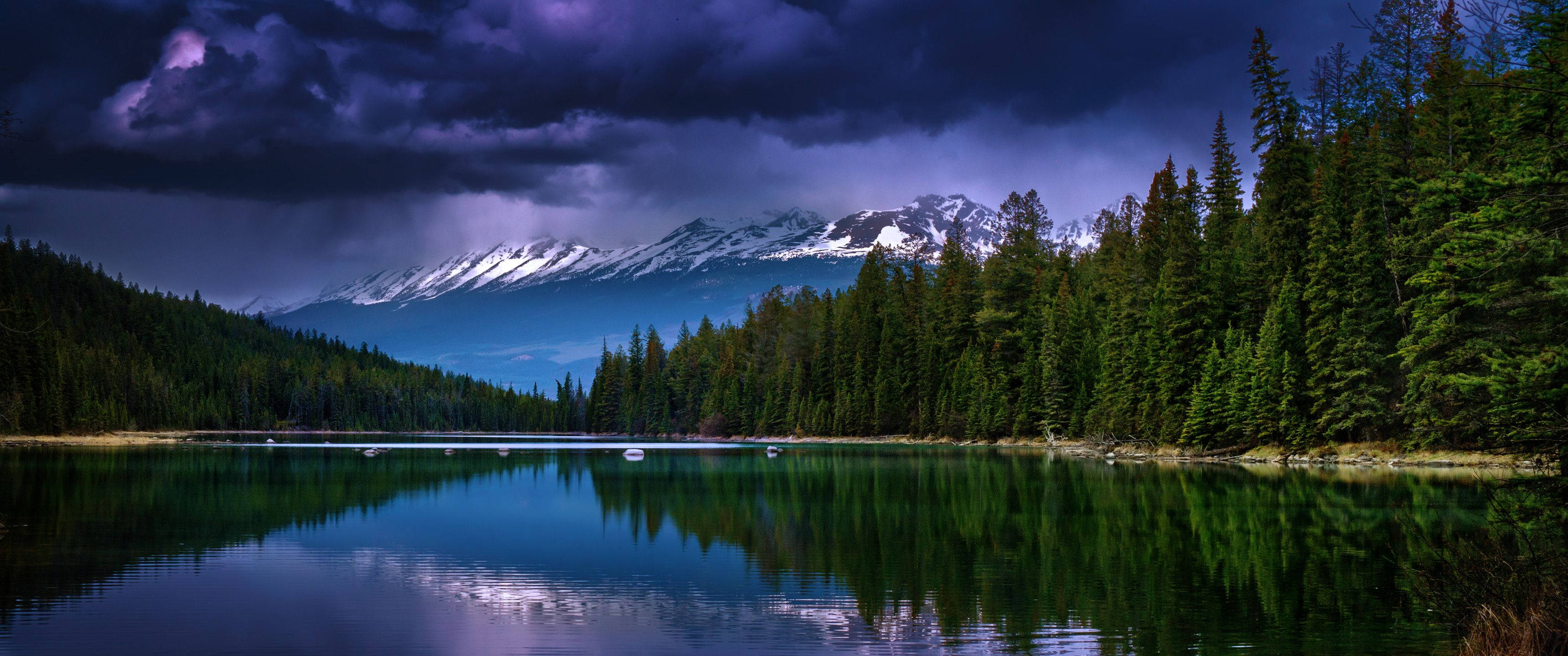 3440X1440, ultrawide, blue-tinted natural scenery, 2K Desktop Wallpaper