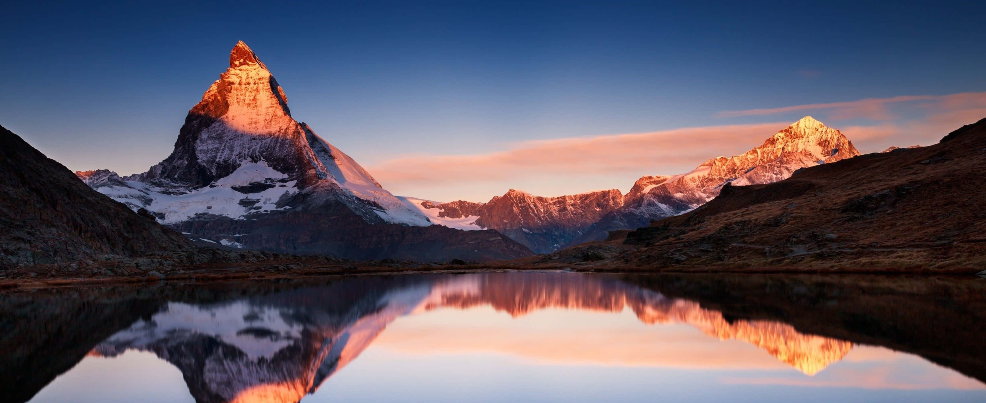 3440x1440, HD, snow-capped mountain peak, 2K Desktop Wallpaper