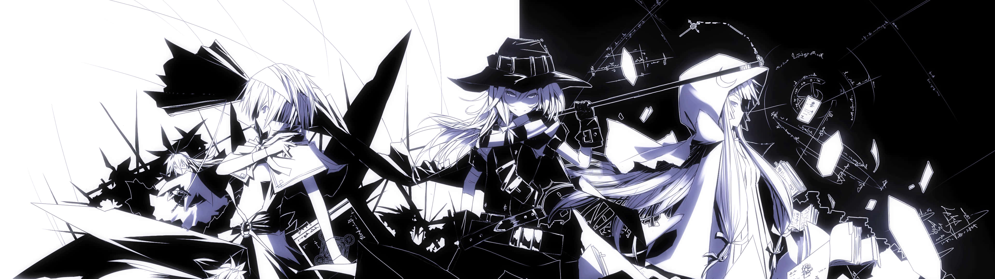 3840 x 1080 anime hd, anime girl, ethereal world, 4K Desktop Wallpaper