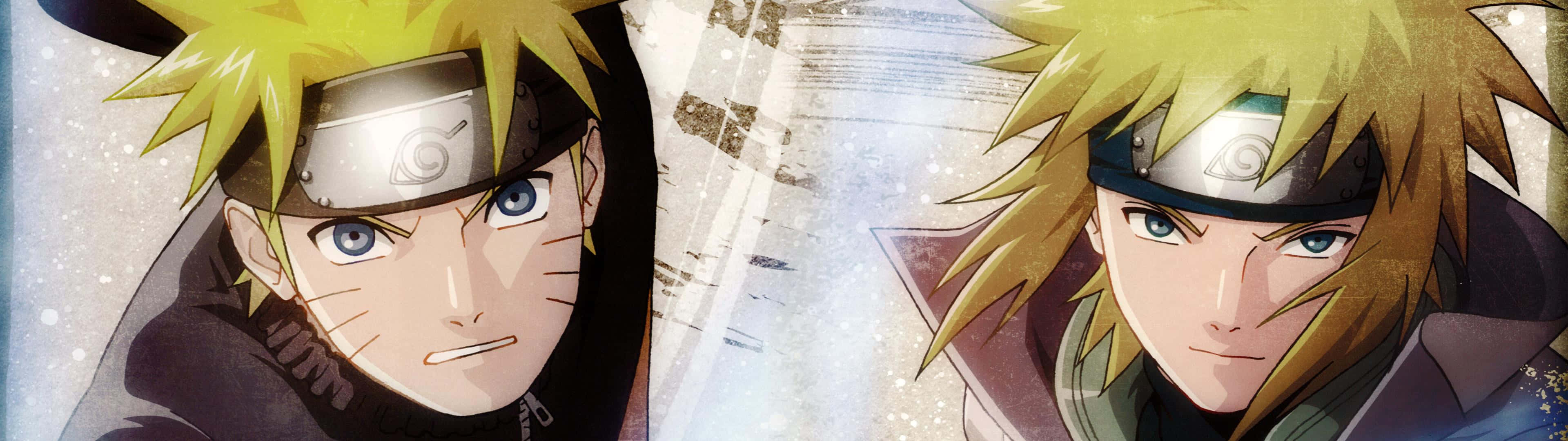 3840 x 1080, Anime HD, spiky blonde hair, 4K Desktop Wallpaper