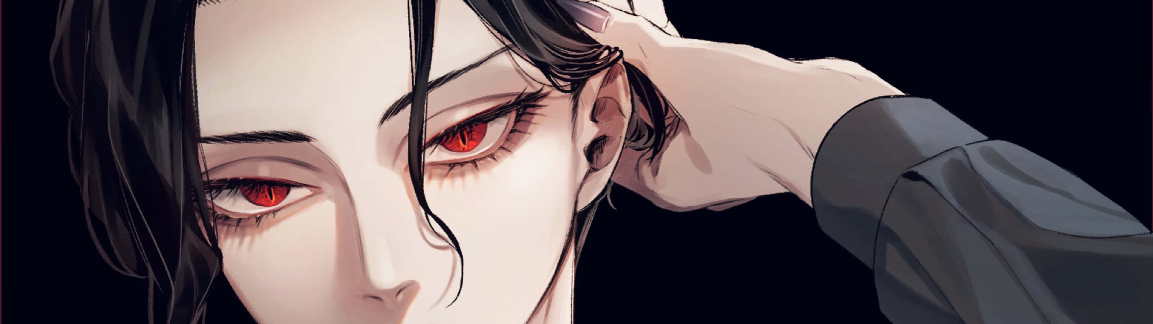 3840 x 1080, anime, red eyes, 4K Desktop Wallpaper