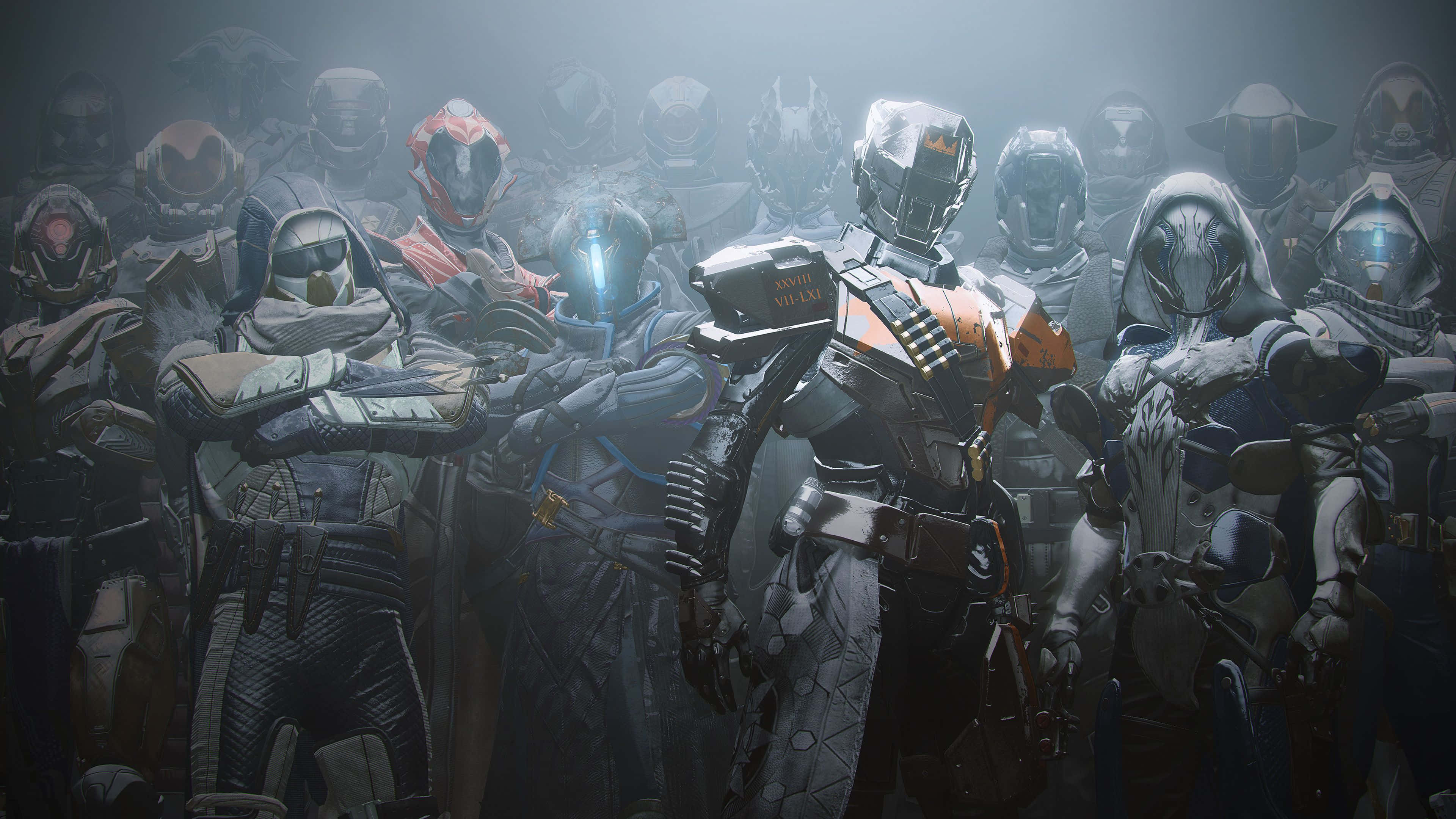 Destiny 2, futuristic warriors, armored, 4K Desktop Wallpaper