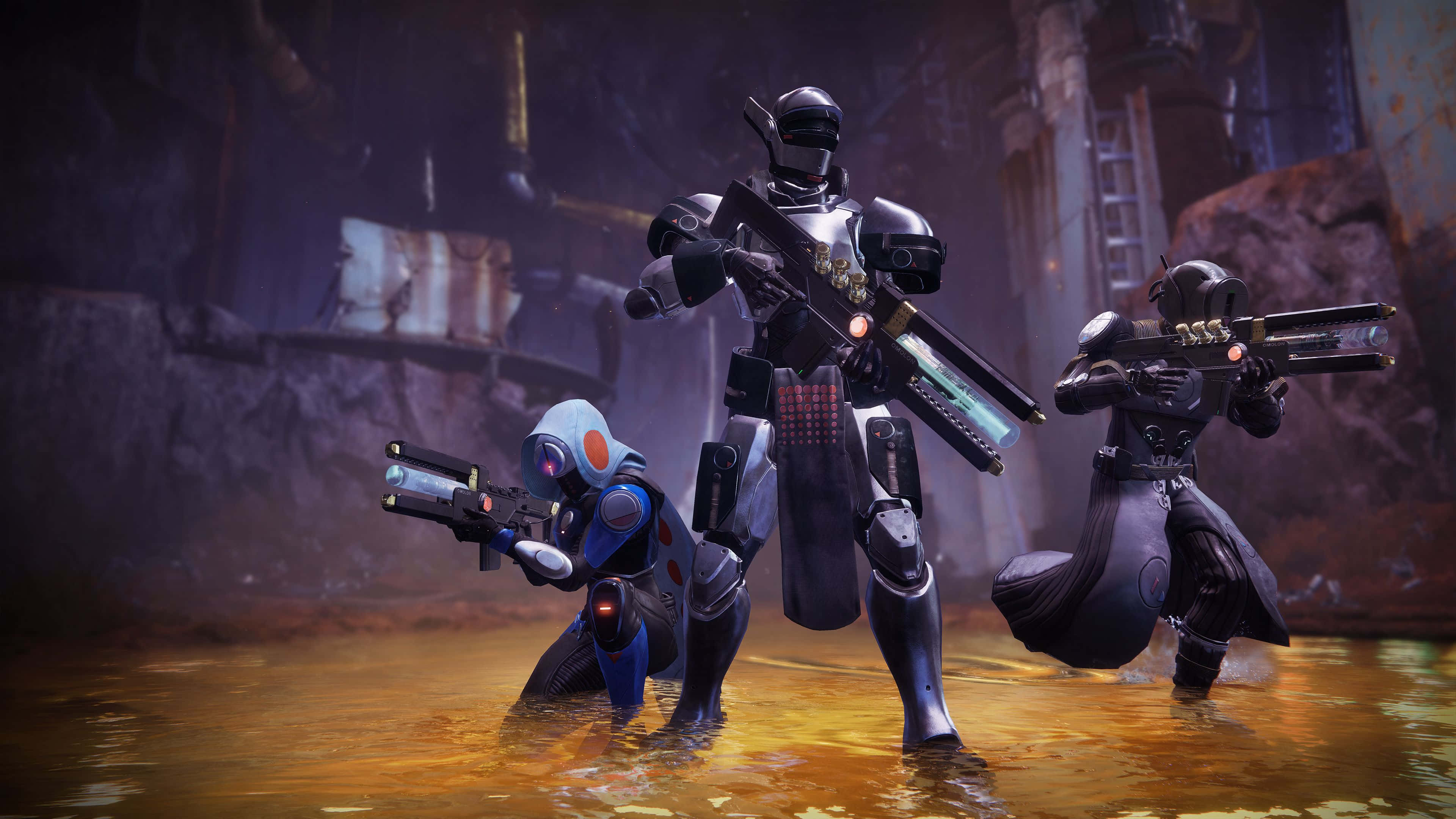 3840 x 2160, Destiny 2, glowing orange water, 4K Desktop Wallpaper