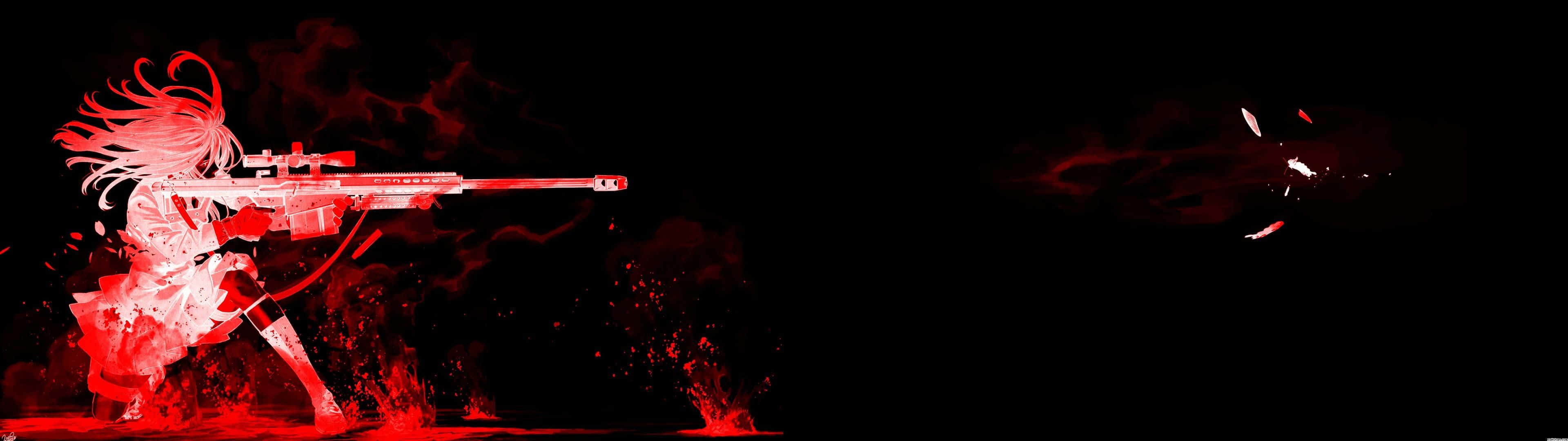 League Of Legends, red, anime girl, 4K Desktop Wallpaper