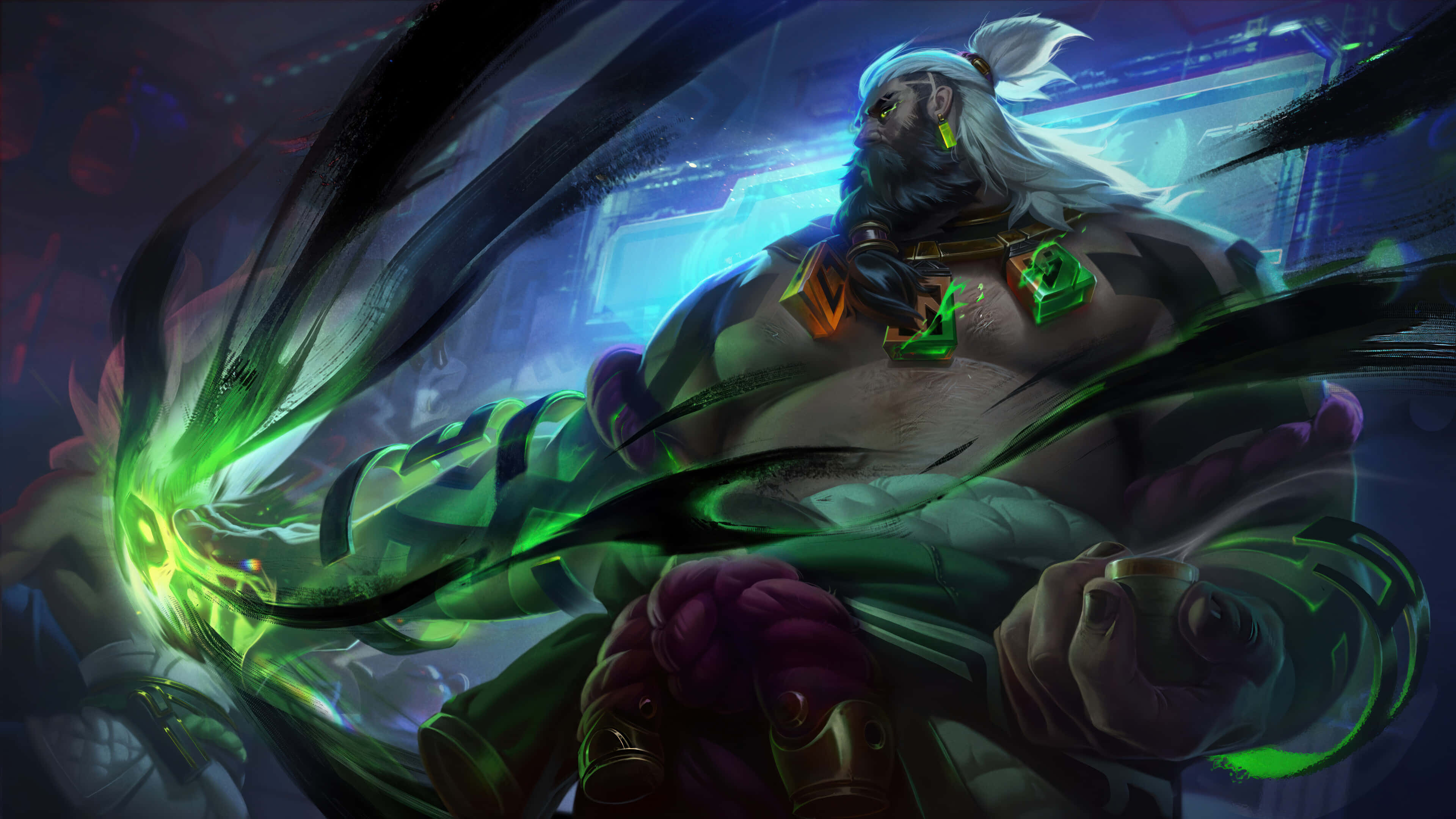 League of Legends, champions, white hair, 4K Desktop Wallpaper