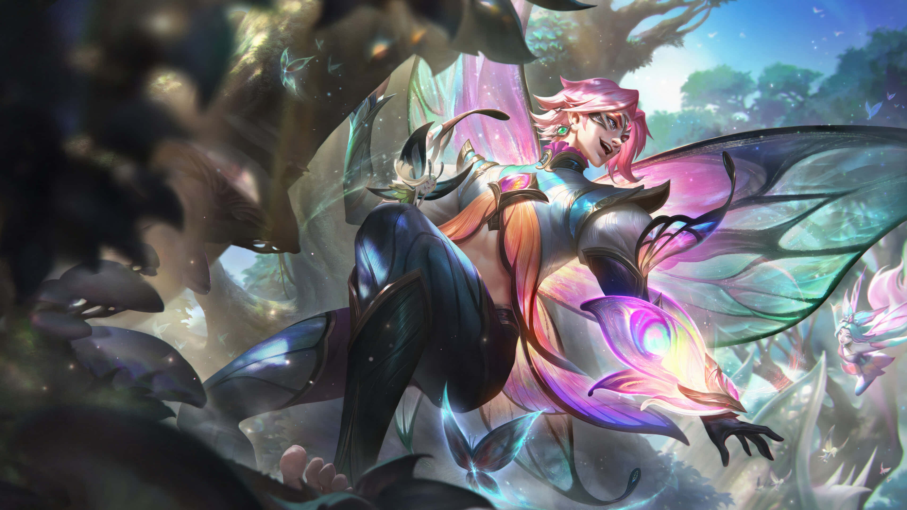 League of Legends, champions, pink-haired fairy, 4K Desktop Wallpaper