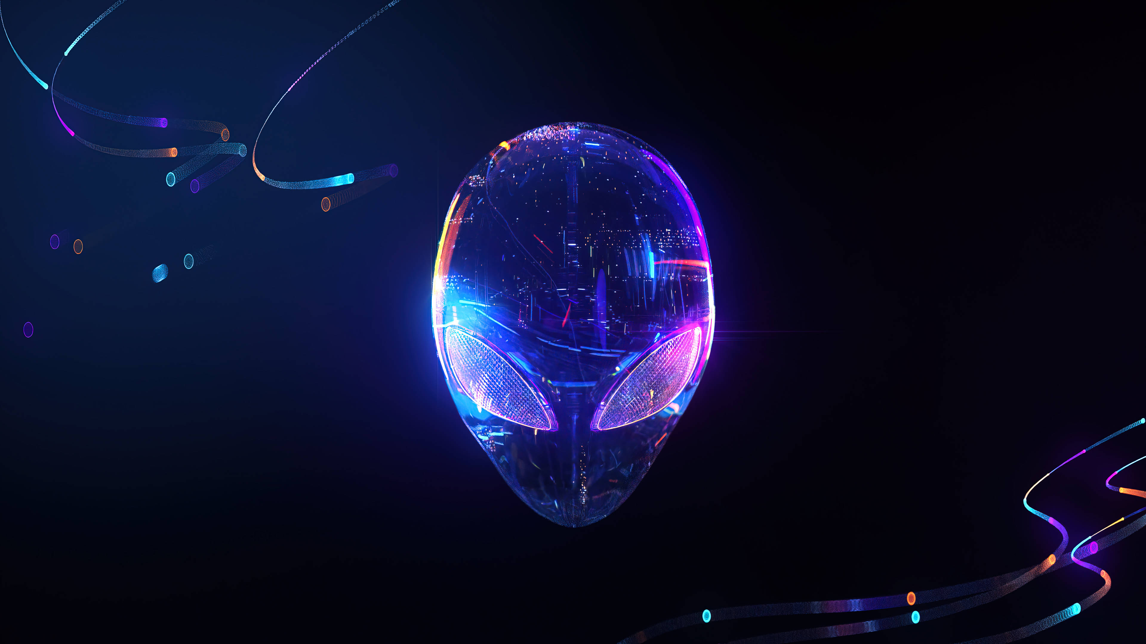 3840x2160, Alienware, purple, 4K Desktop Wallpaper