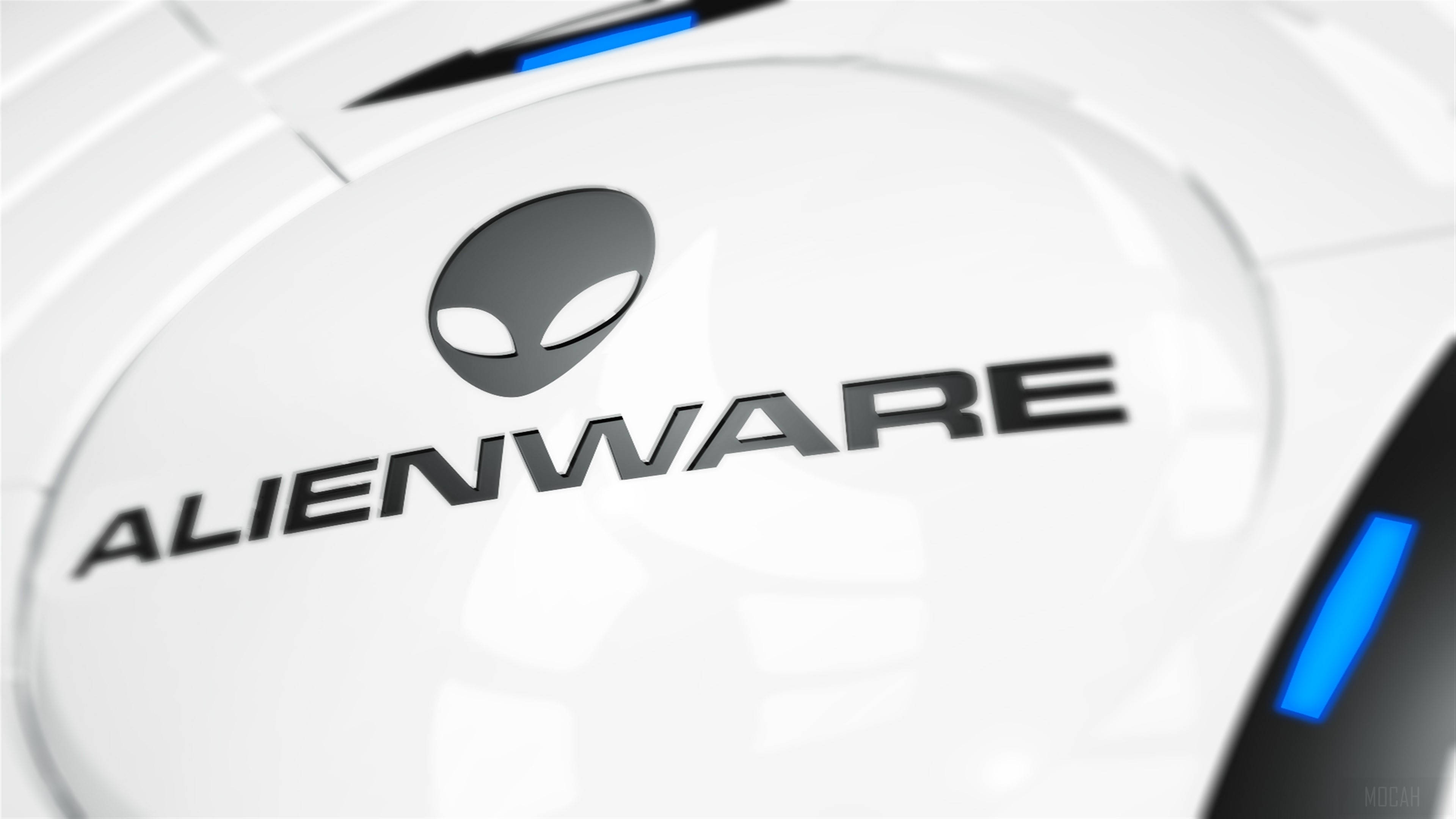 3840x2160, Alienware, white, 4K Desktop Wallpaper