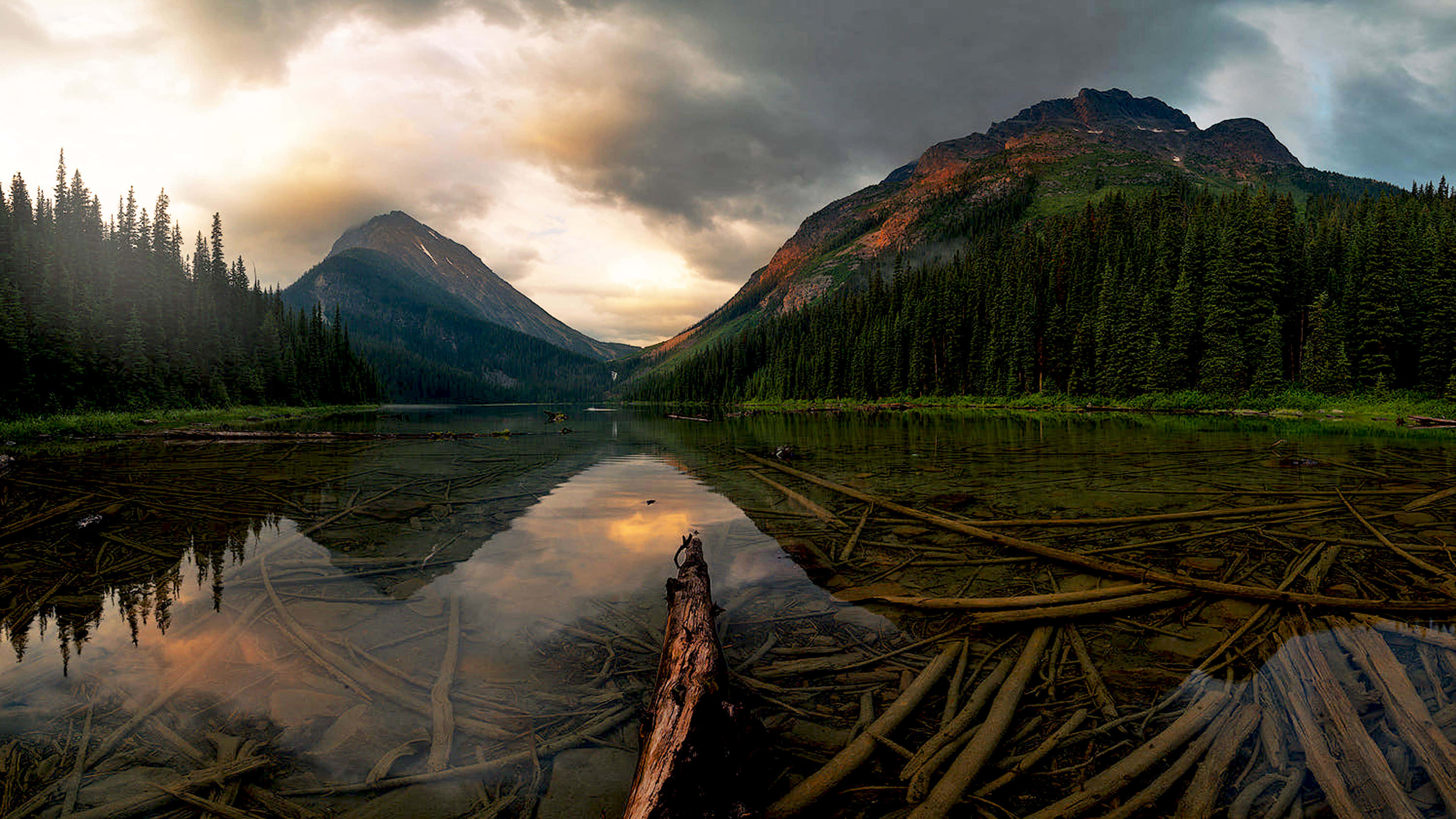 3840x2160 UHD 4K Desktop, lake, mountains, 4K Desktop Wallpaper