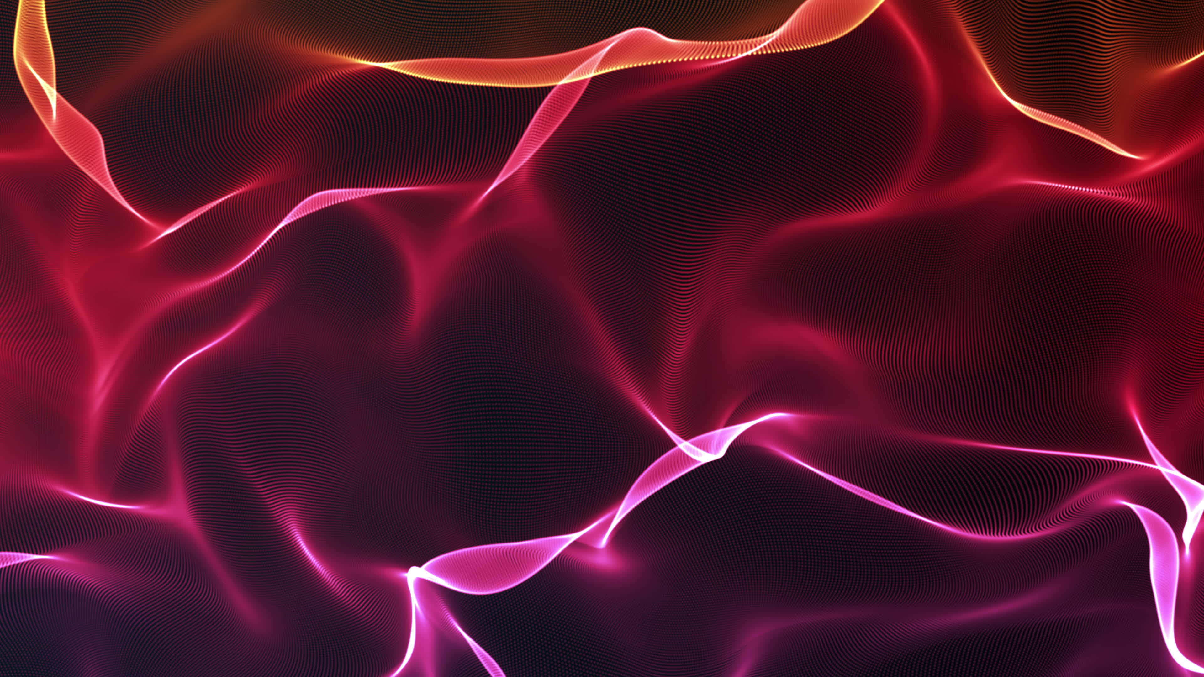 3d abstract, magenta, orange, 4K Desktop Wallpaper