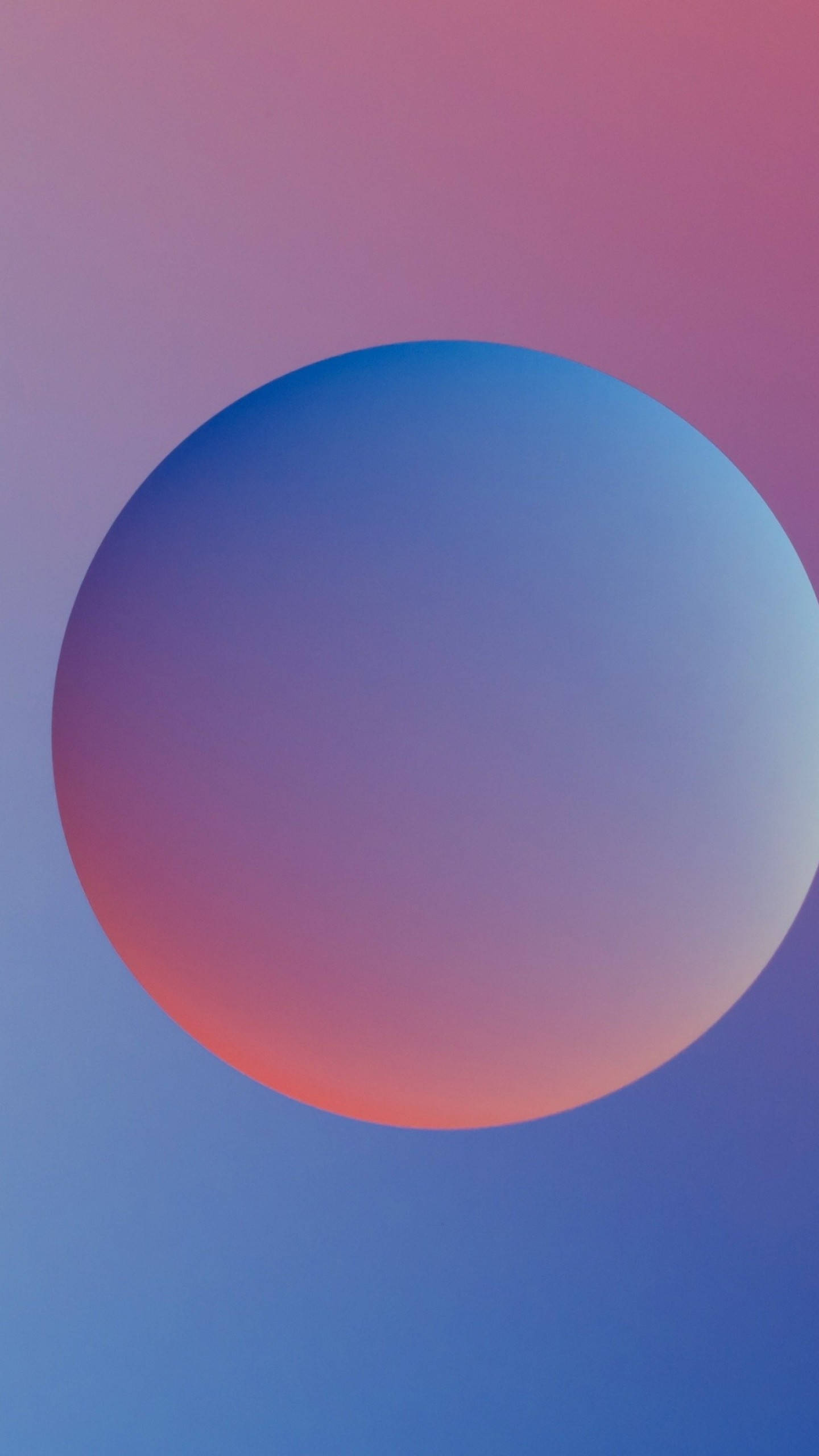 3d Apple iPhone, floating sphere, blue, 2K Phone Wallpaper