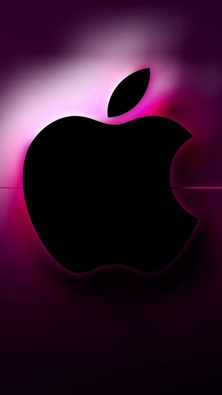 3d apple iphone, Apple logo silhouette, black, HD Phone Wallpaper
