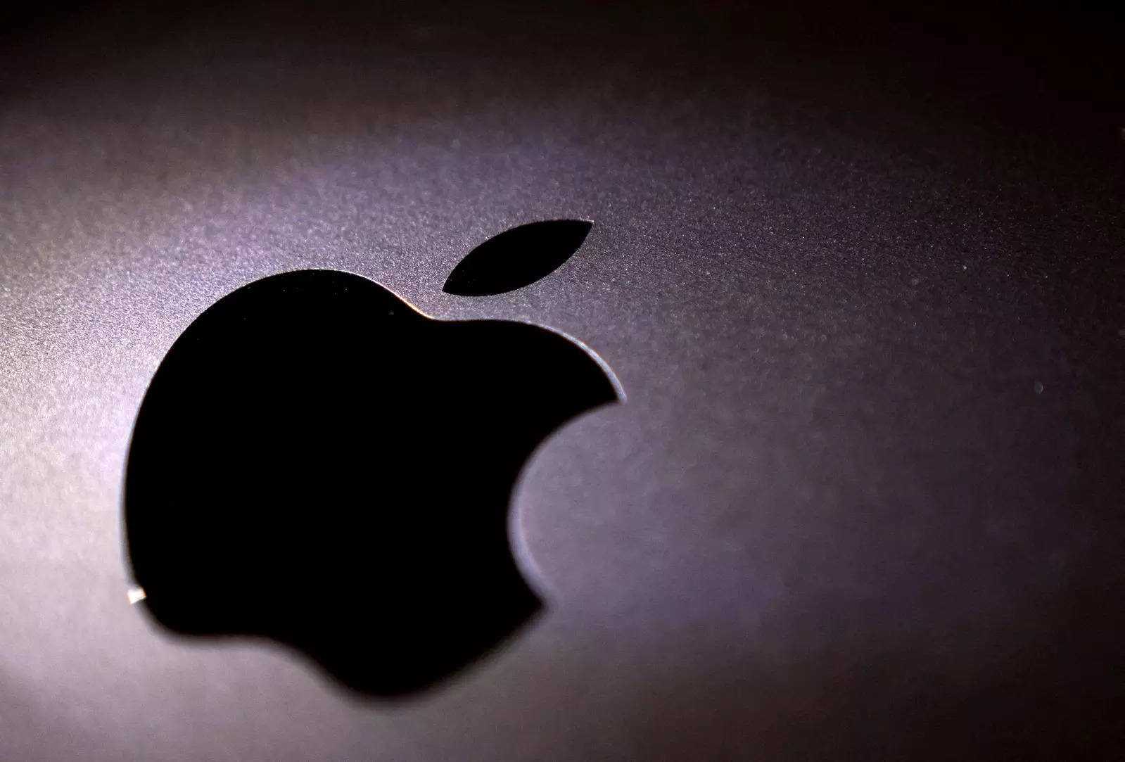 Apple logo, matte dark gray surface, 3D Apple iPhone, HD Desktop Wallpaper