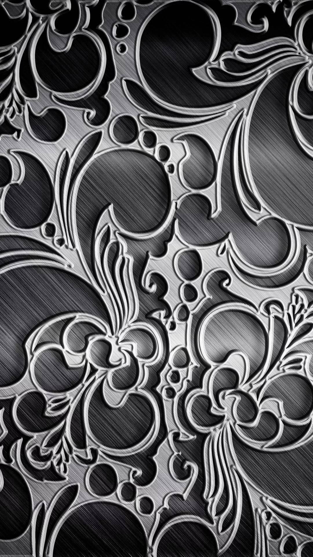 3d Apple iPhone, silver, filigree, Full HD Phone Wallpaper