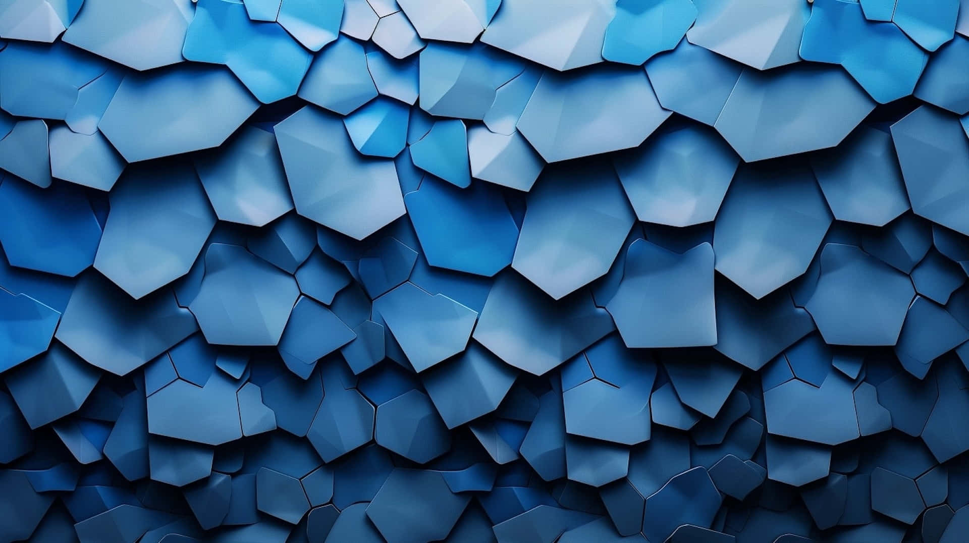 abstract blue3 d polygonal background, blue polygonal tiles, layered, Full HD Desktop Wallpaper
