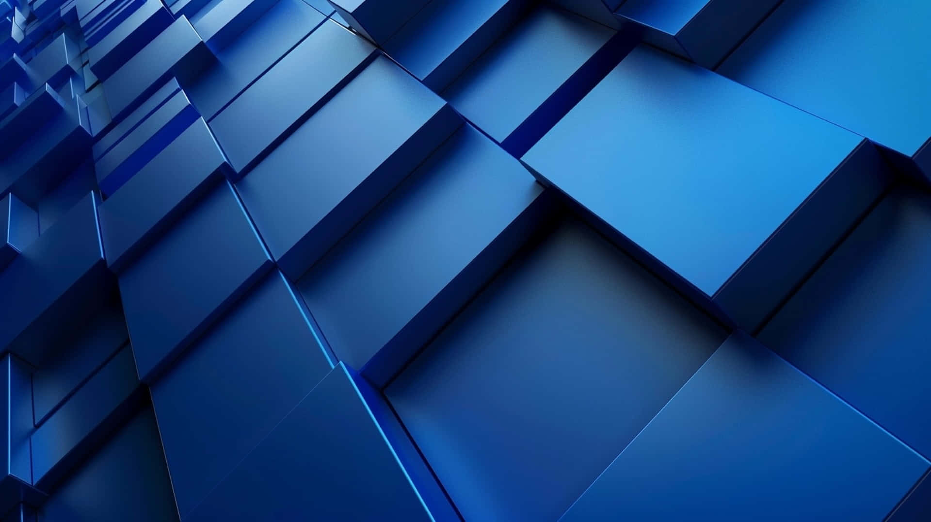 abstract blue3 d blocks, blue cubes, dynamic 3d grid, Full HD Desktop Wallpaper
