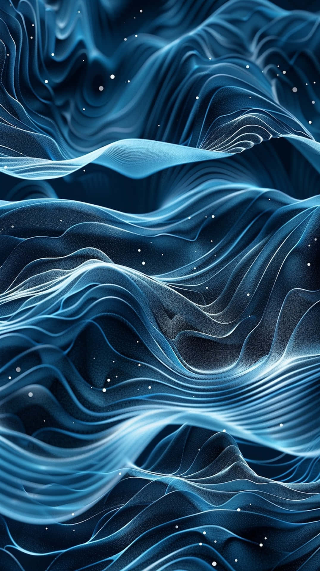 electric blue, glowing white lines, starlike particles, Full HD Phone Wallpaper
