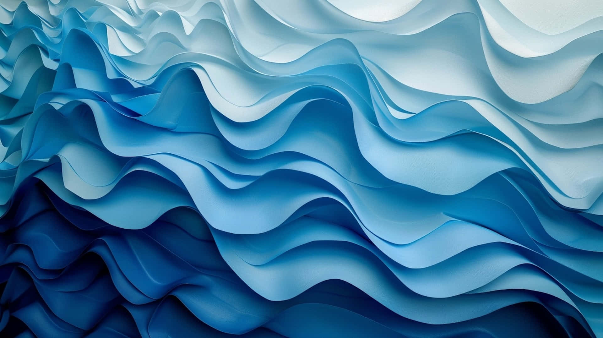 abstract blue waves, fluid blue waves, layered undulations, Full HD Desktop Wallpaper