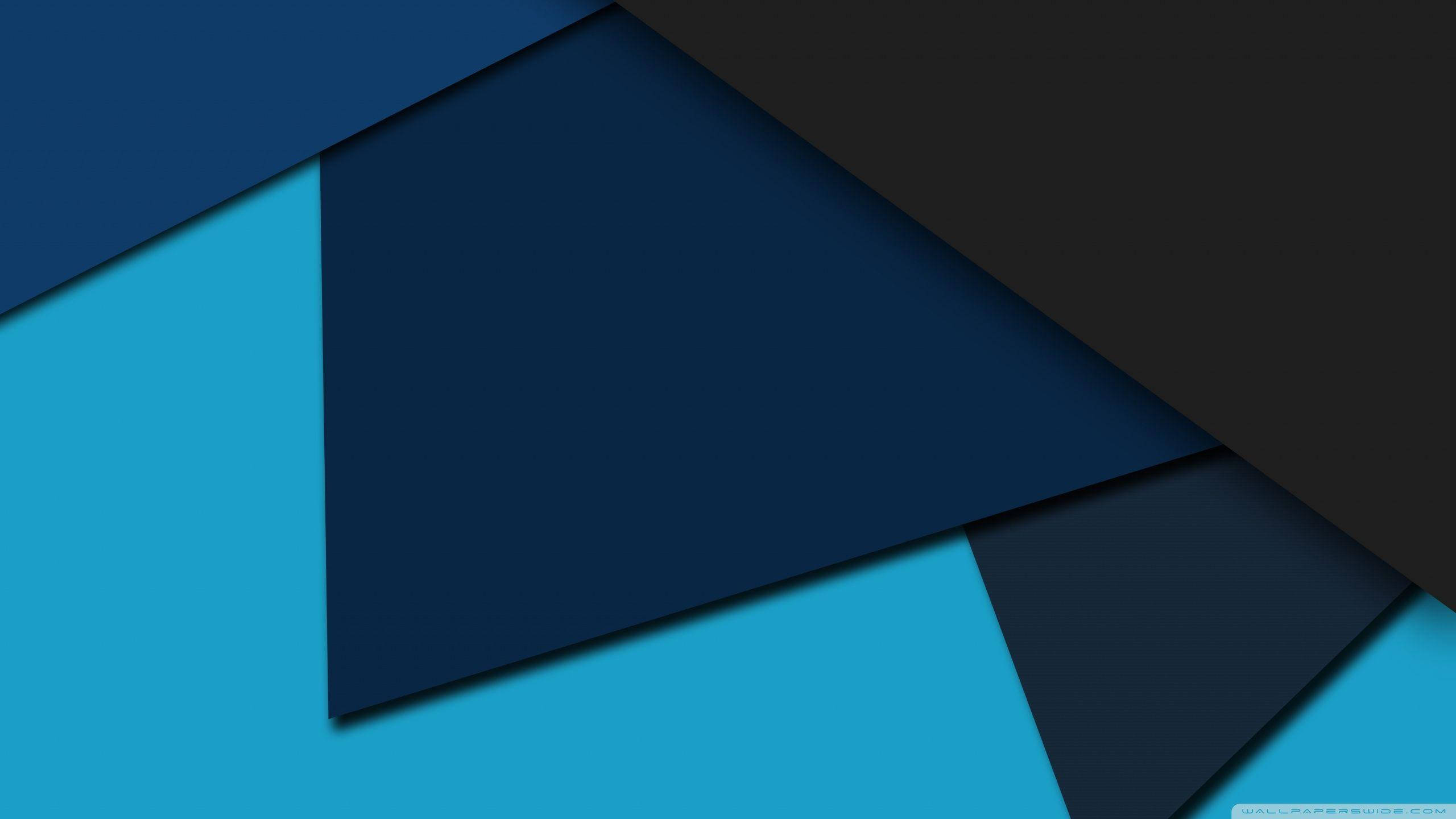 abstract blue triangles, deep navy, vibrant cyan, 2K Desktop Wallpaper