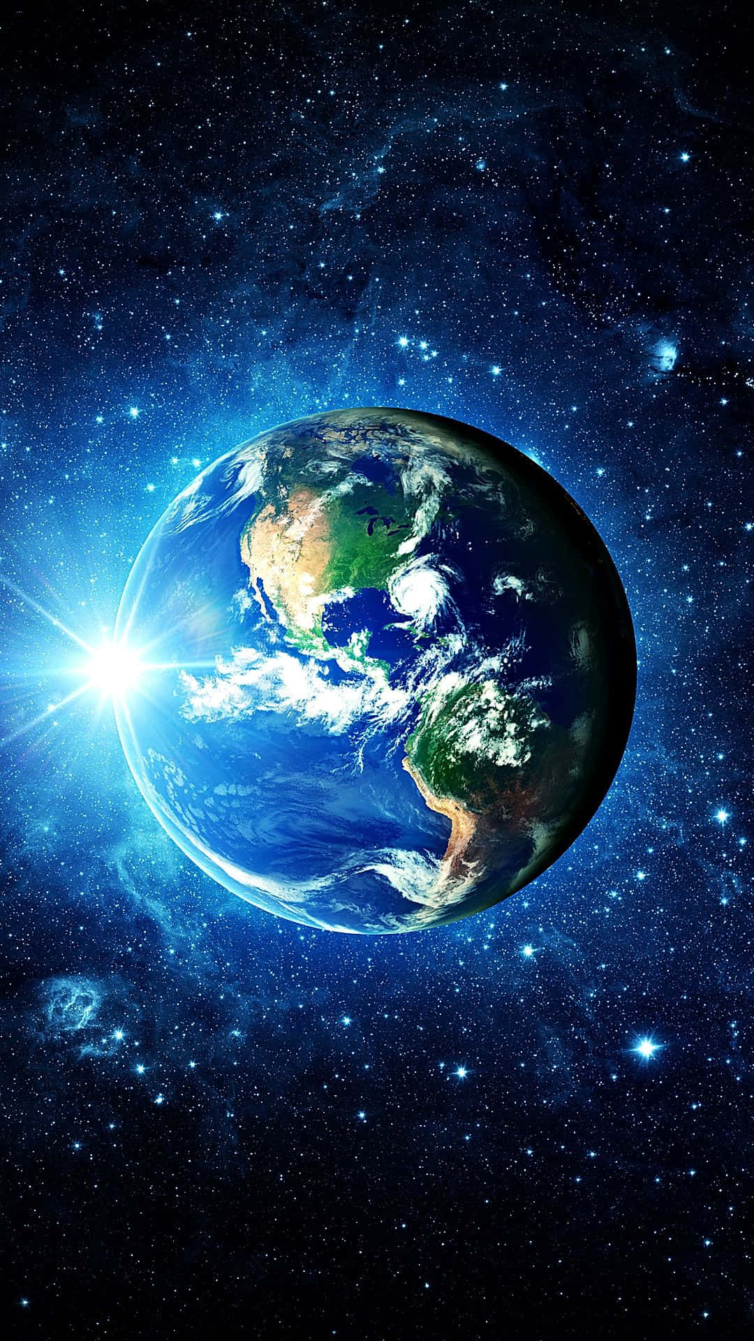3d earth, Earth, deep space, Full HD Phone Wallpaper