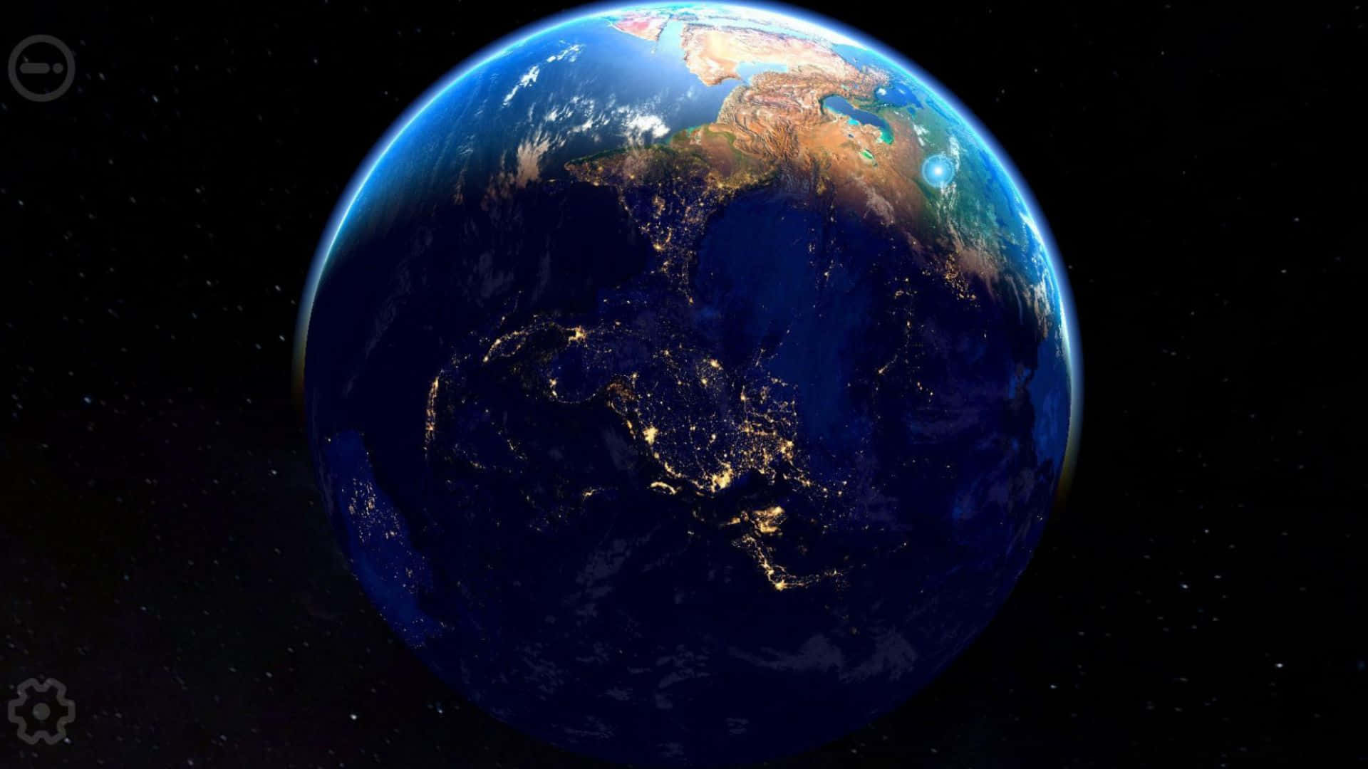 3d Earth, Earth, night, Full HD Desktop Wallpaper