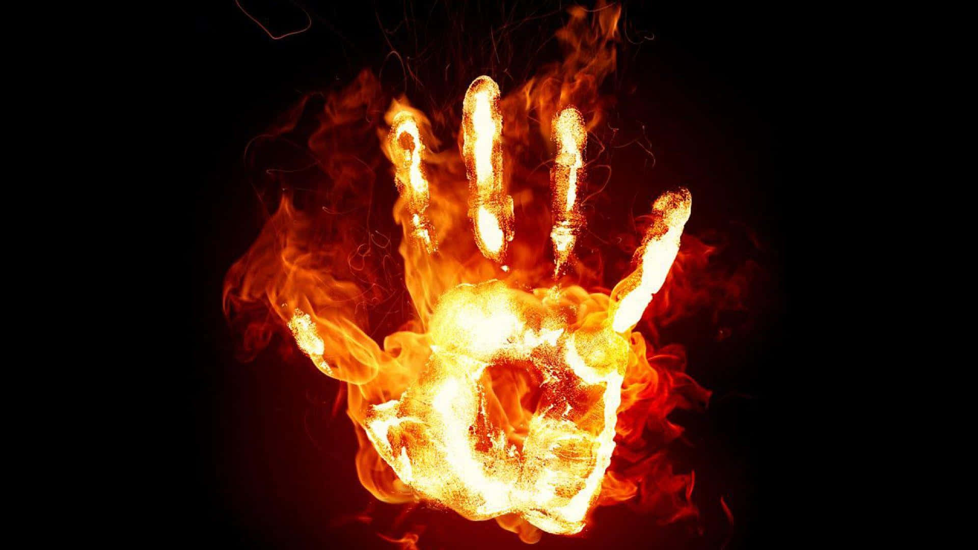 3d fire, vibrant orange, yellow flames, Full HD Desktop Wallpaper