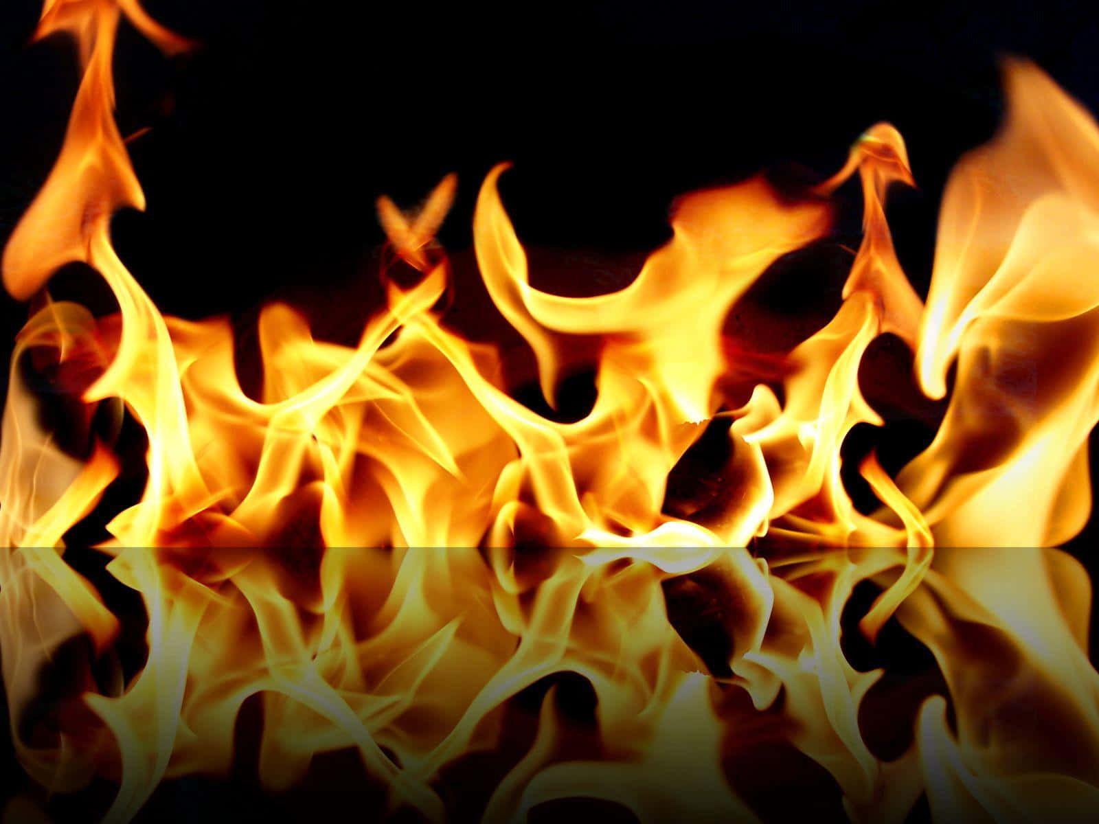 3d fire, orange, yellow, HD Desktop Wallpaper