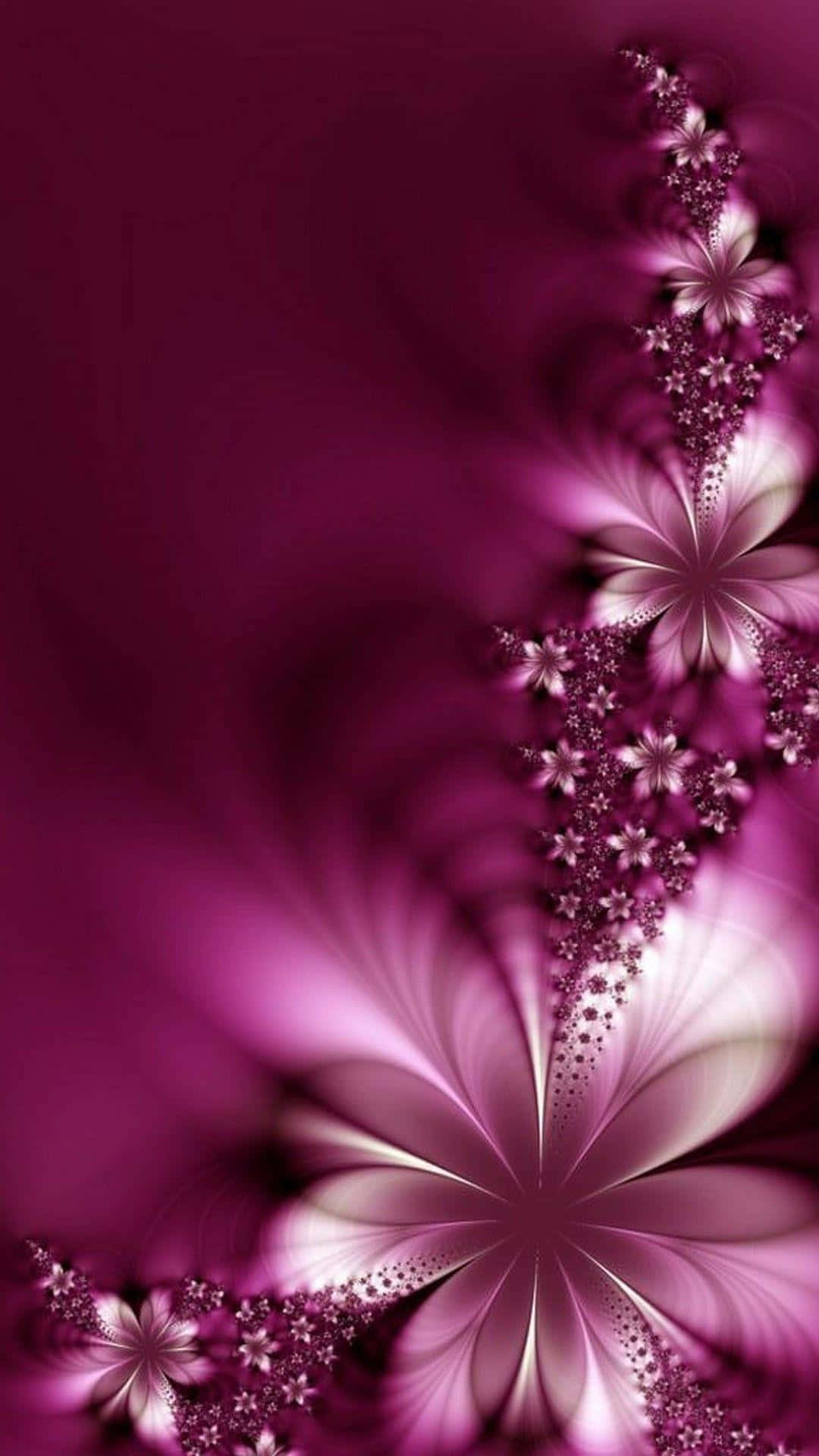 3d flower, pink, magenta, Full HD Phone Wallpaper