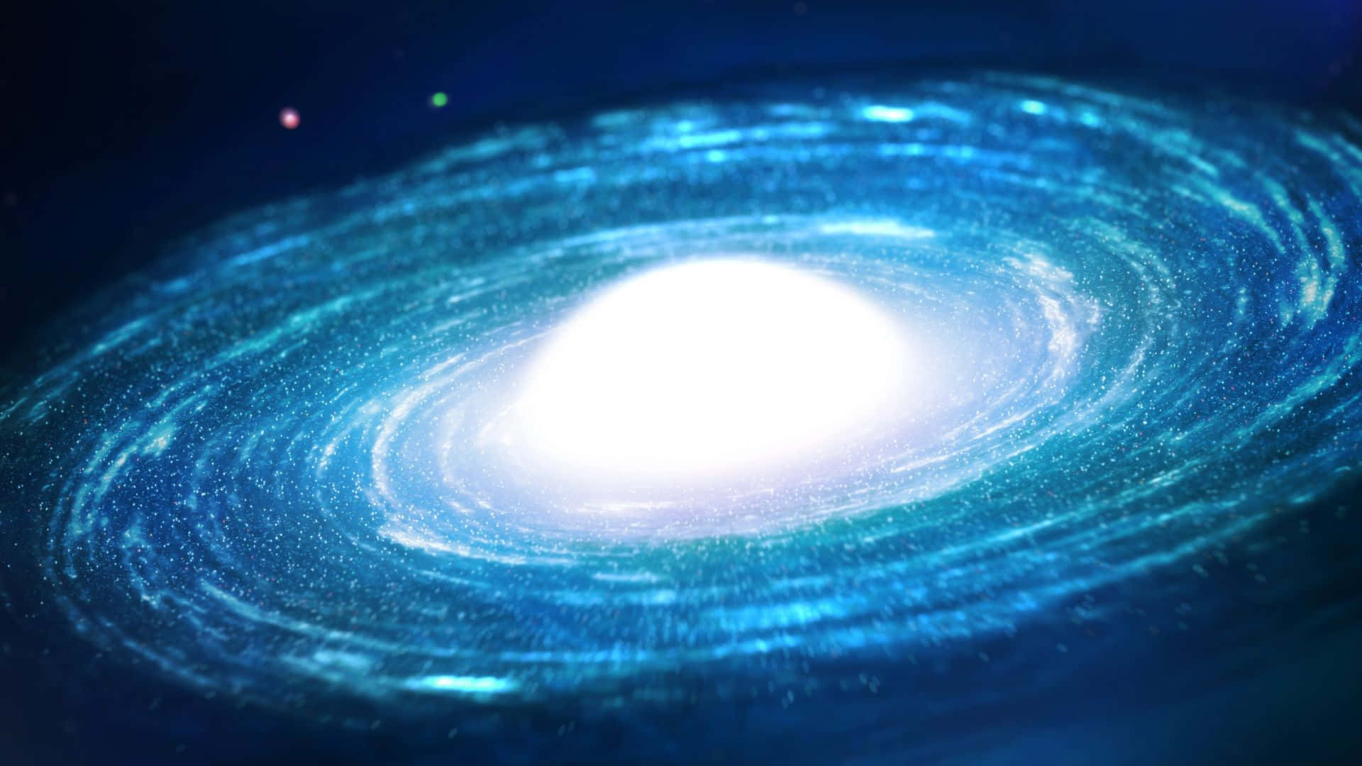 3d galaxy, luminous blue spiral galaxy, swirling arms, Full HD Desktop Wallpaper