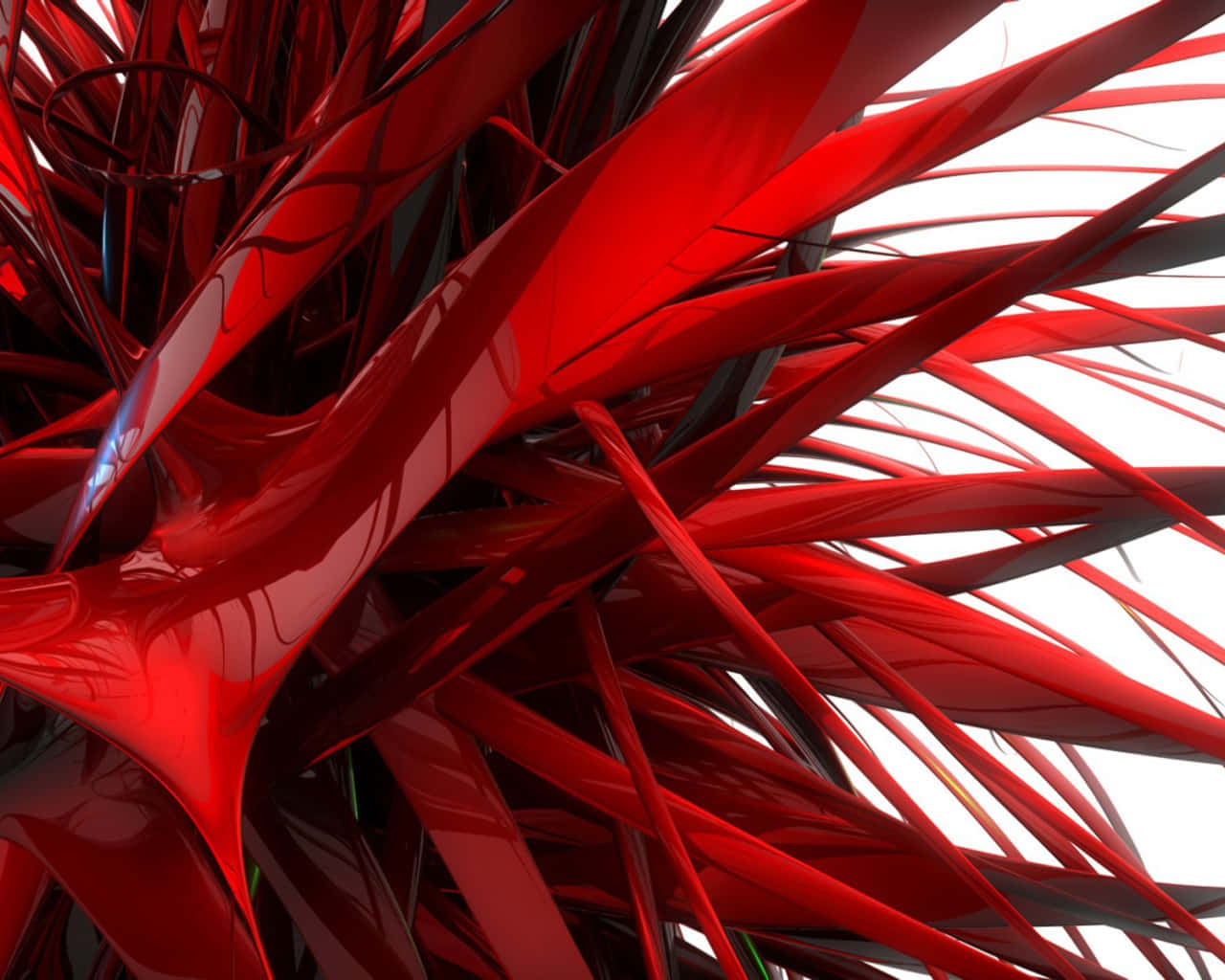 3d graphics, vibrant glossy red, abstract forms, HD Desktop Wallpaper