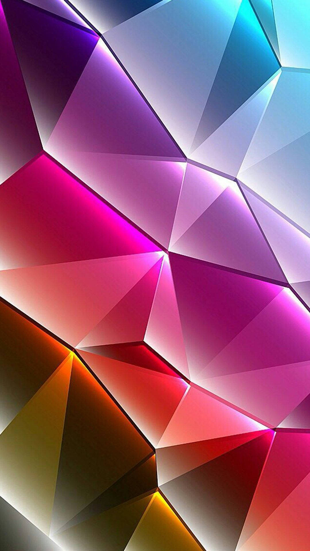 3d phone, colorful, shiny, Full HD Phone Wallpaper