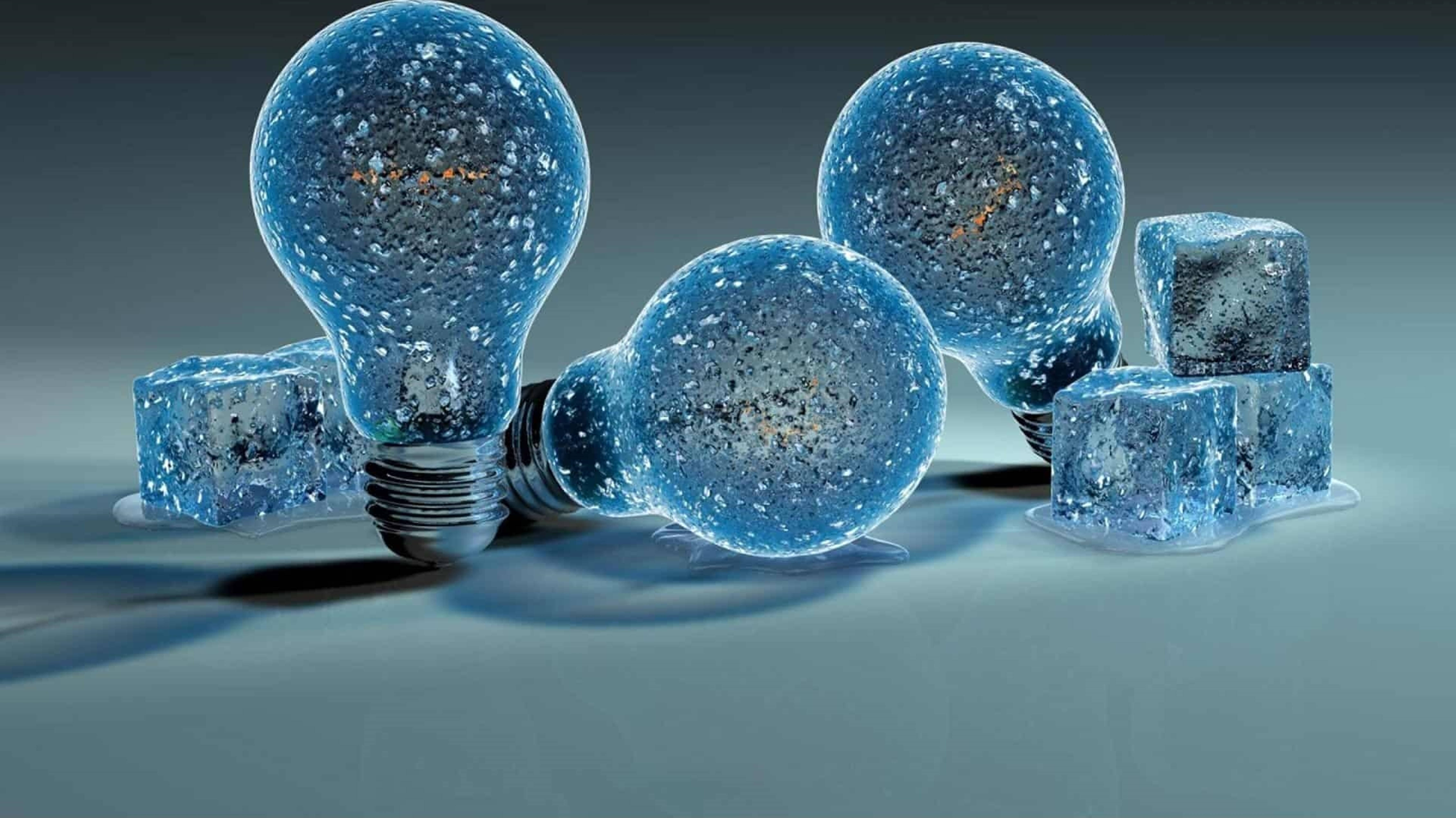 3d hd, sparkly light bulb, frost-covered light bulbs, 5K Desktop Wallpaper