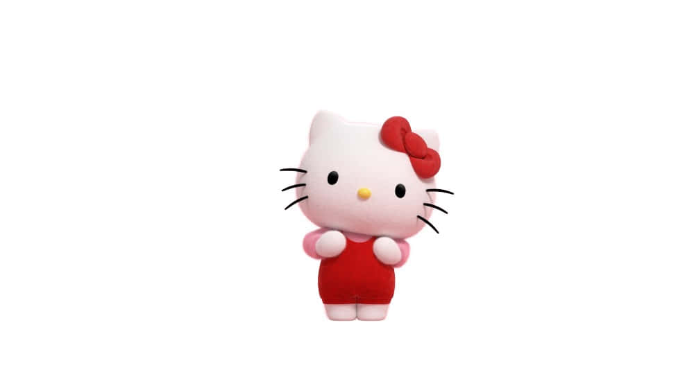 Hello Kitty, pink, red bow, SD Desktop Wallpaper