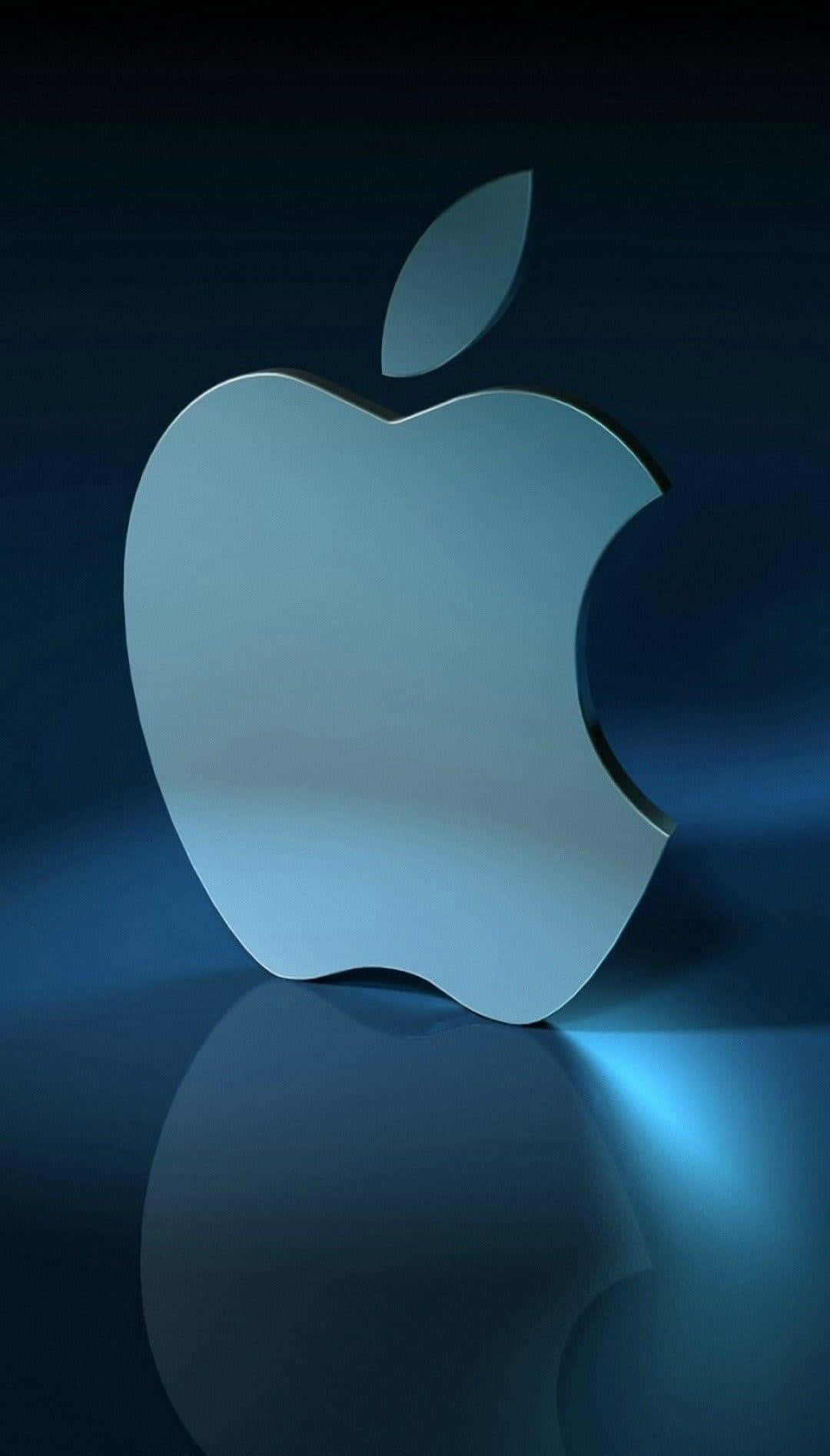 3d design logo, apple, silver, HD Phone Wallpaper