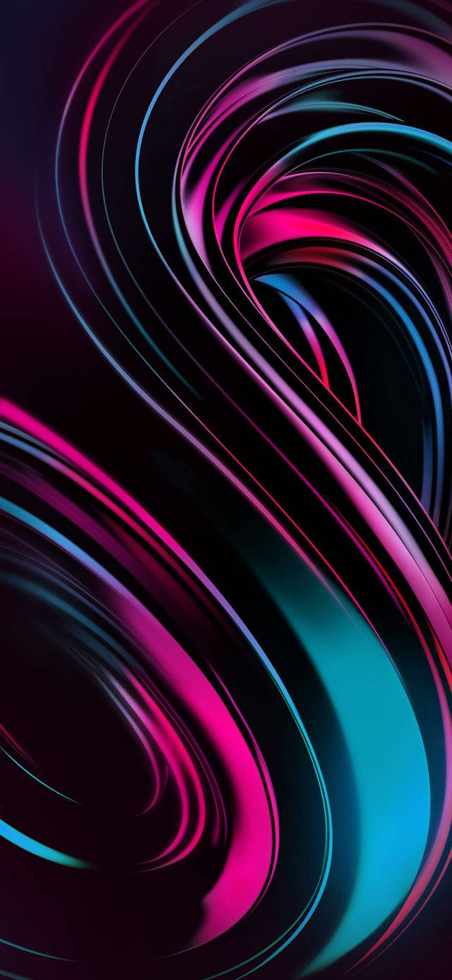 3d phone, pink, blue, HD Phone Wallpaper
