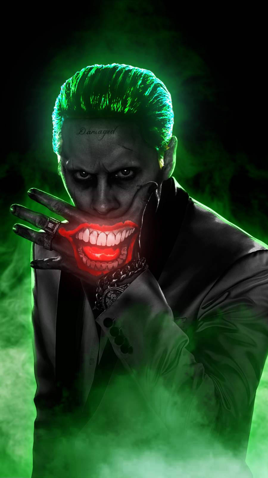 3d Joker, iPhone, neon aesthetic, HD Phone Wallpaper