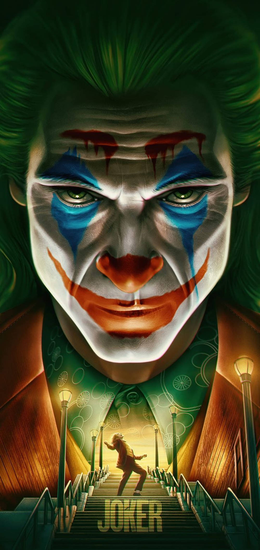 3d Joker iPhone, Joker, green hair, Full HD Phone Wallpaper