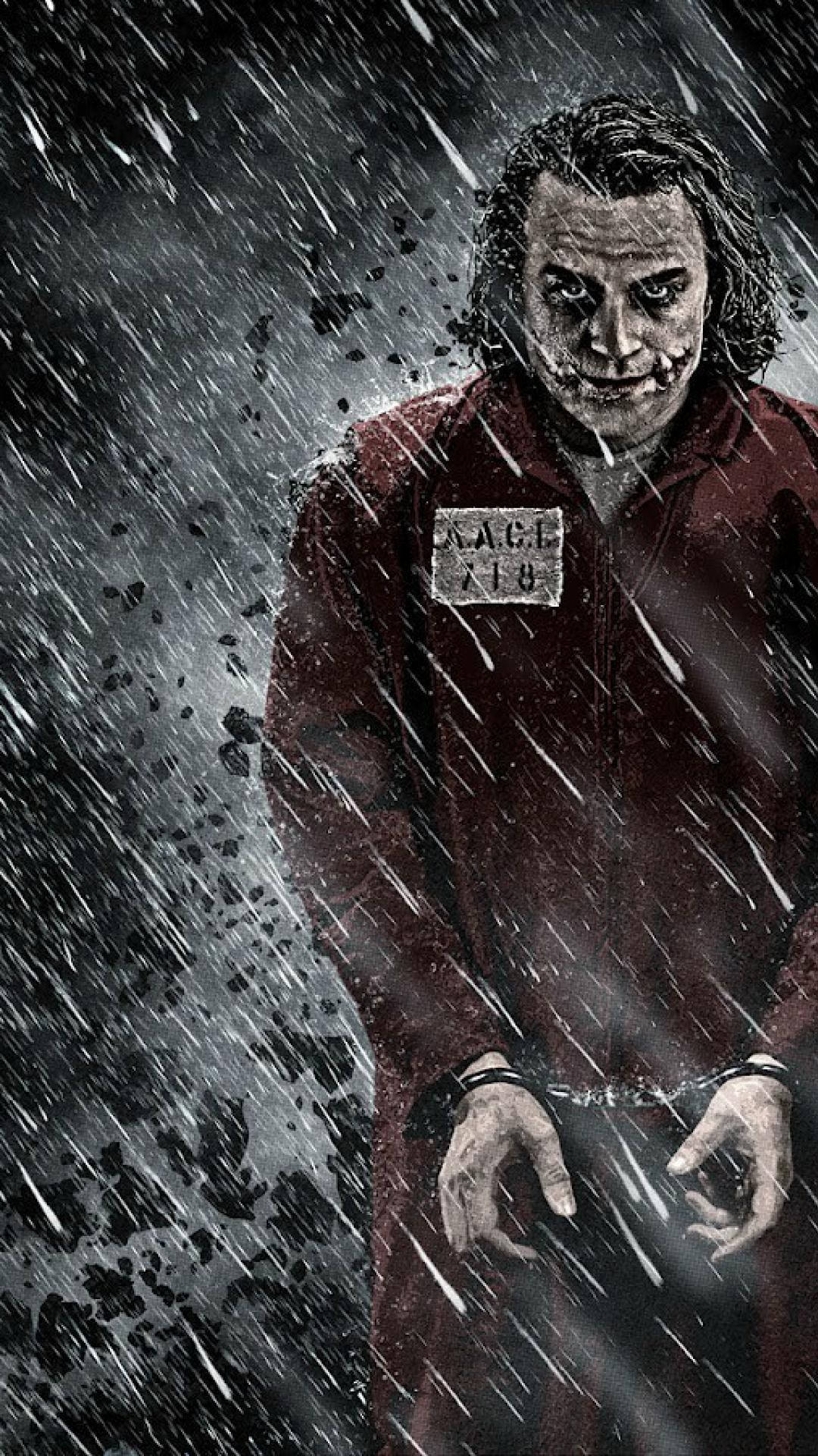 3d Joker iPhone, Joker, red prison jumpsuit, Full HD Phone Wallpaper