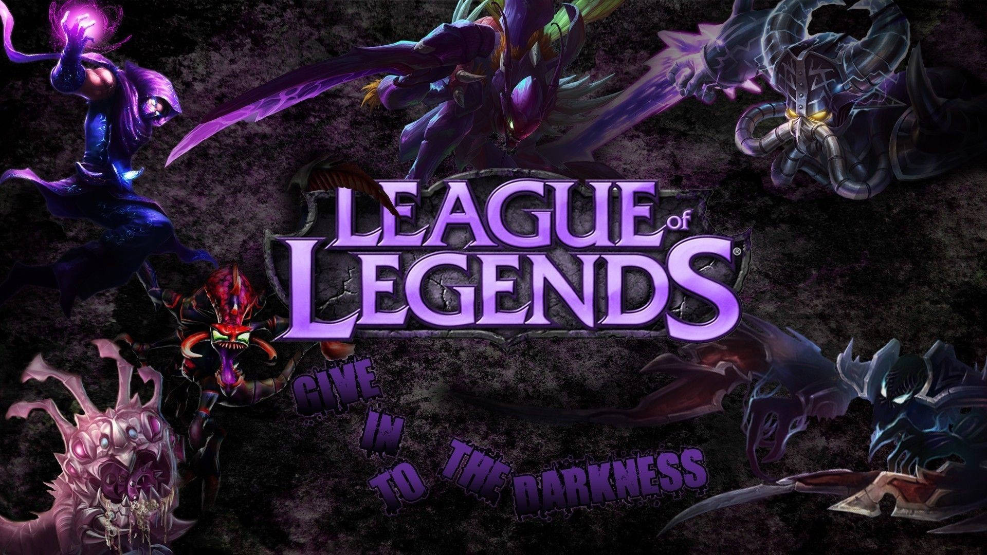 3d League Of Legends, League of Legends, glowing purple weapons, Full HD Desktop Wallpaper