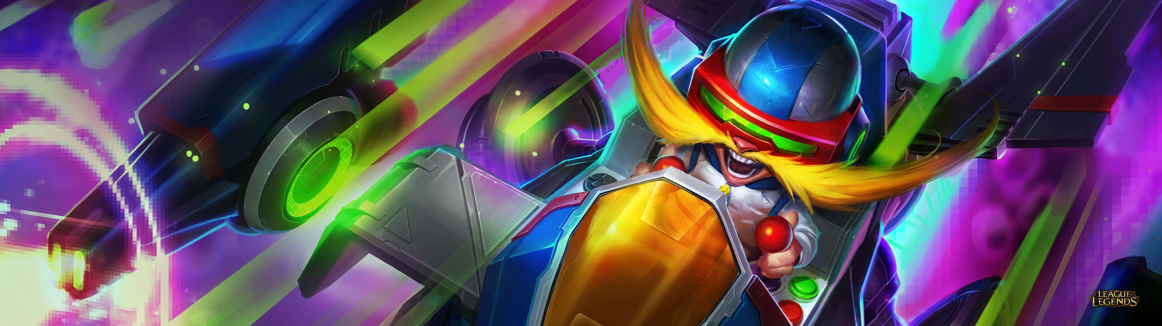 League of Legends, futuristic pilot, glowing helmet, 4K Desktop Wallpaper