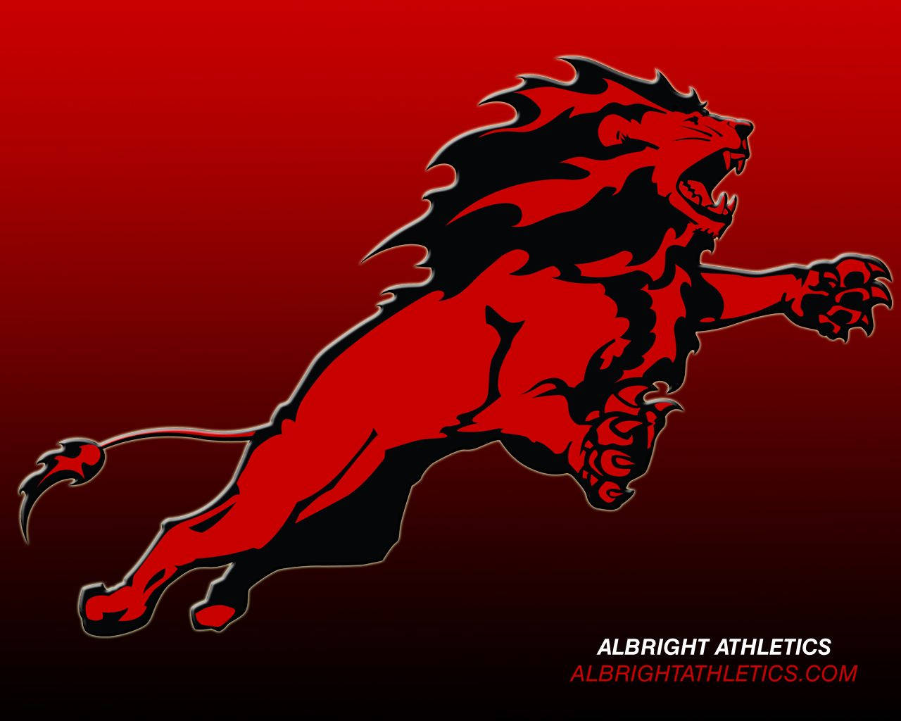 3d Lion, roaring lion, bold red and black, HD Desktop Wallpaper