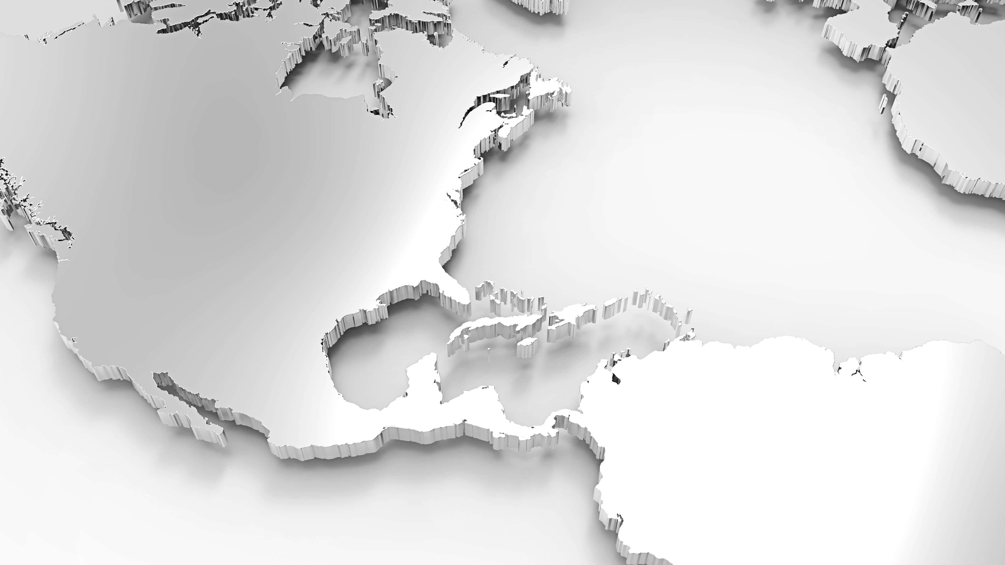 3d map, white world map, 3d-rendered, 4K Desktop Wallpaper