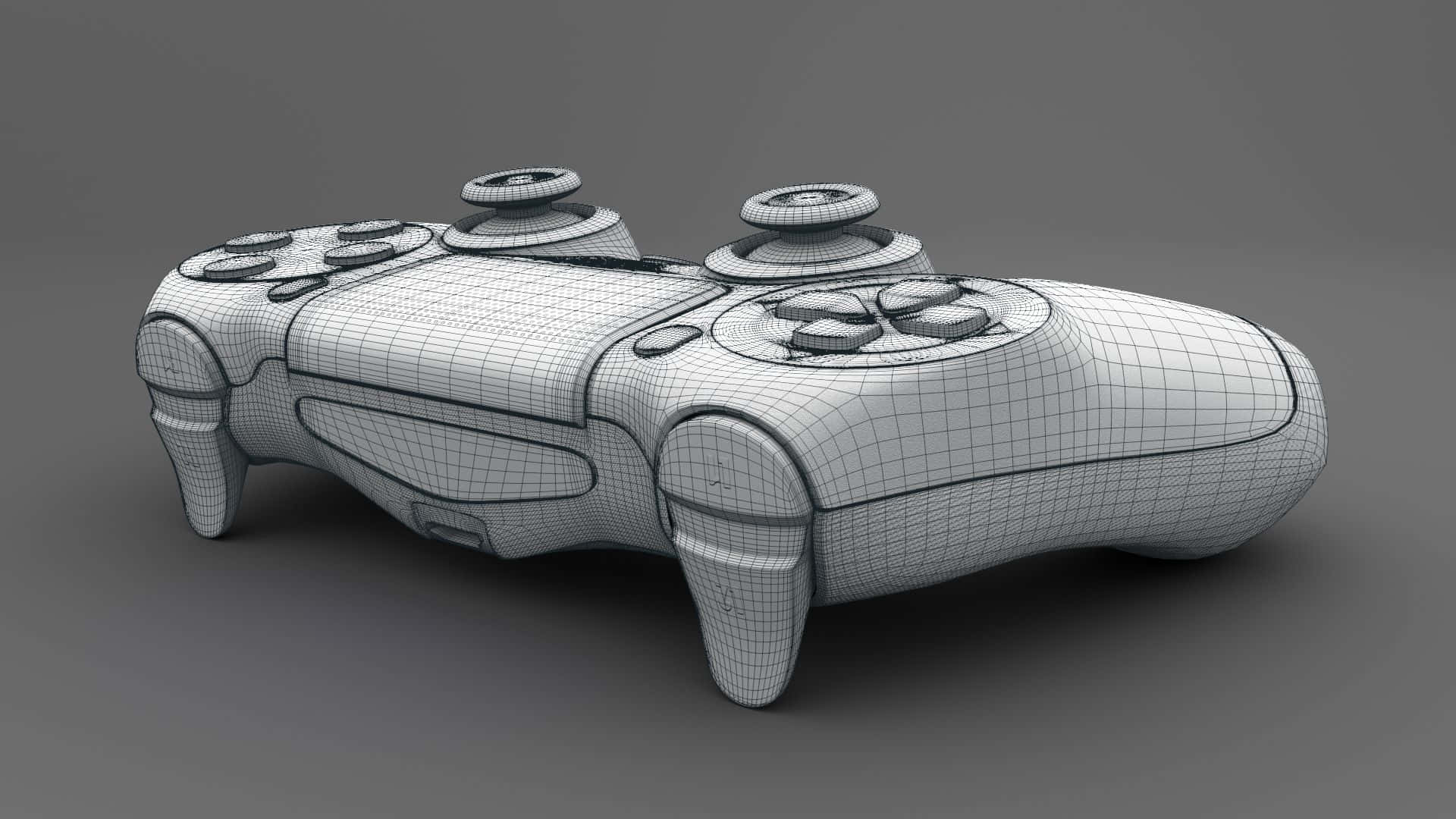 Futuristic Sphere, 3D Model, wireframe, Full HD Desktop Wallpaper
