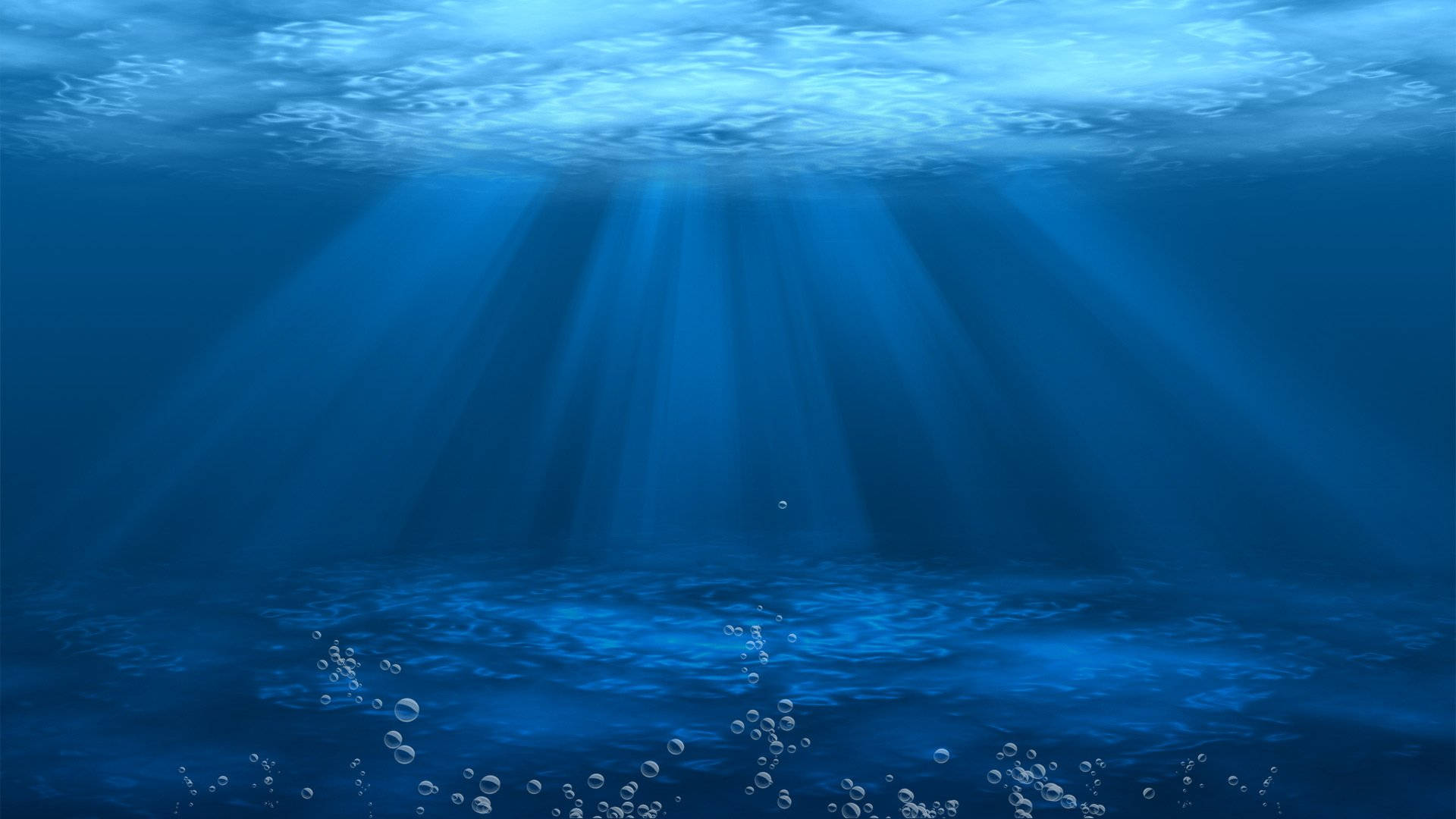3d water texture, ocean, sunlight beams, Full HD Desktop Wallpaper